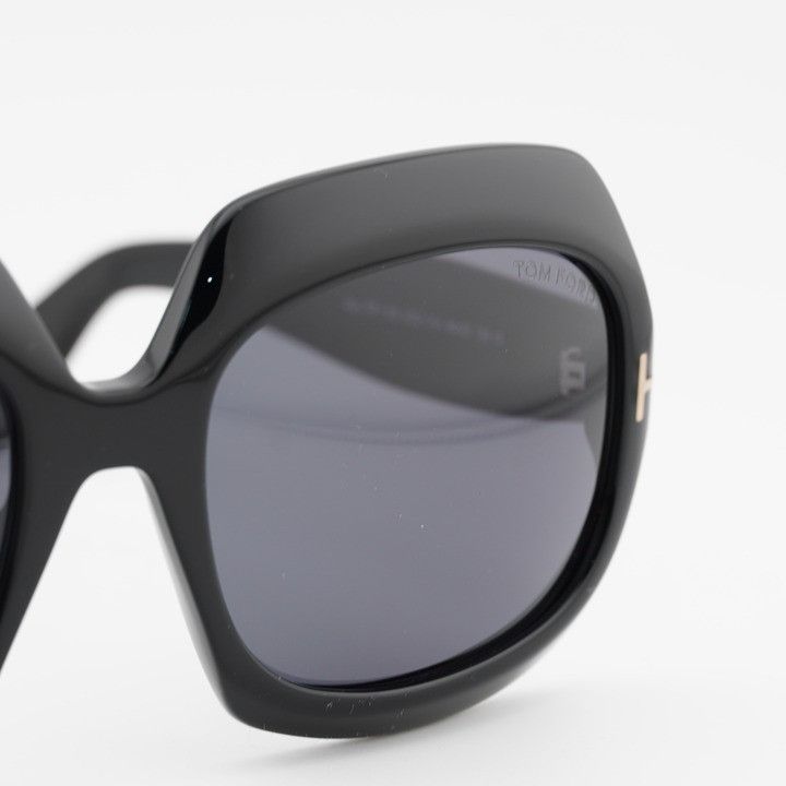 Tom Ford Tom Ford Ren FT1155 01A Sunglasses Black Square Frame Size ONE SIZE - 6 Thumbnail