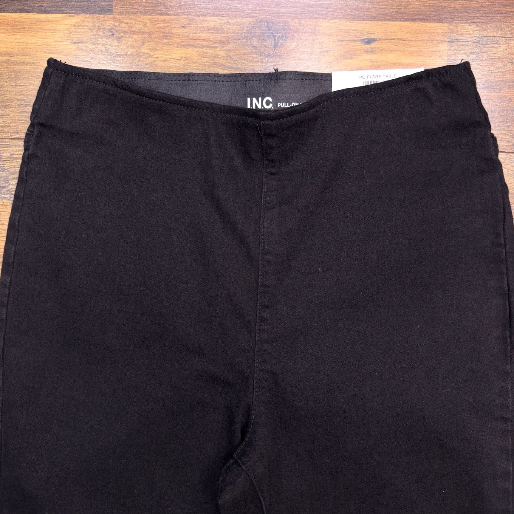 Vintage INC Flare Jeans Womens 6 Black High Rise Stretch Pull On New Size 28" / US 6 / IT 42 - 3 Thumbnail