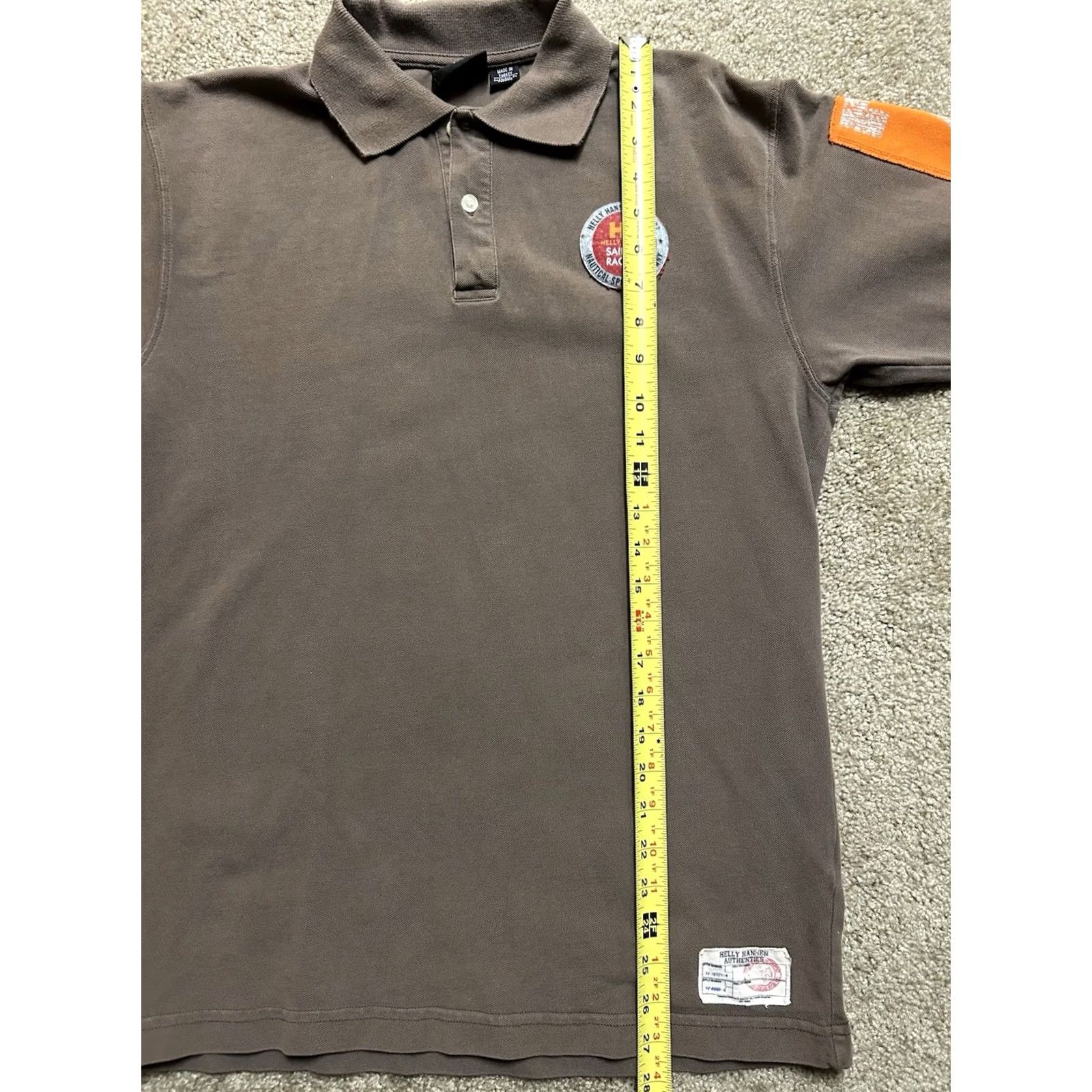 Helly Hansen VINTAGE Helly Hansen Polo Mens L Brown Nautical Double-Sided Racing 77 Shirt Size US L / EU 52-54 / 3 - 8 Thumbnail