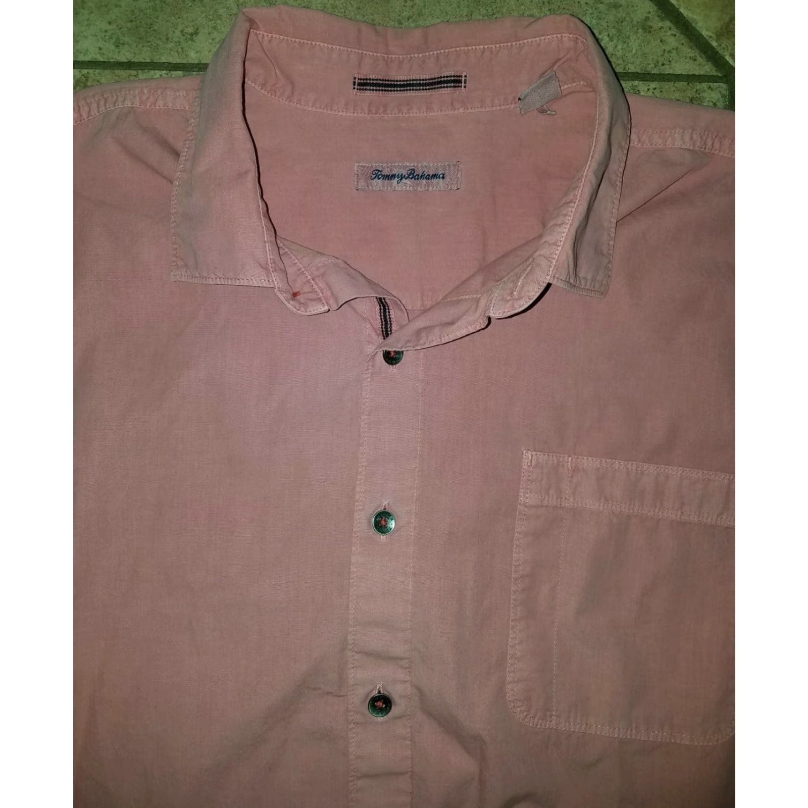 Tommy Bahama Tommy Bahama Button-Down Shirt Pink Mens XL Long Sleeve Casual Clothing Size US XL / EU 56 / 4 - 2 Thumbnail