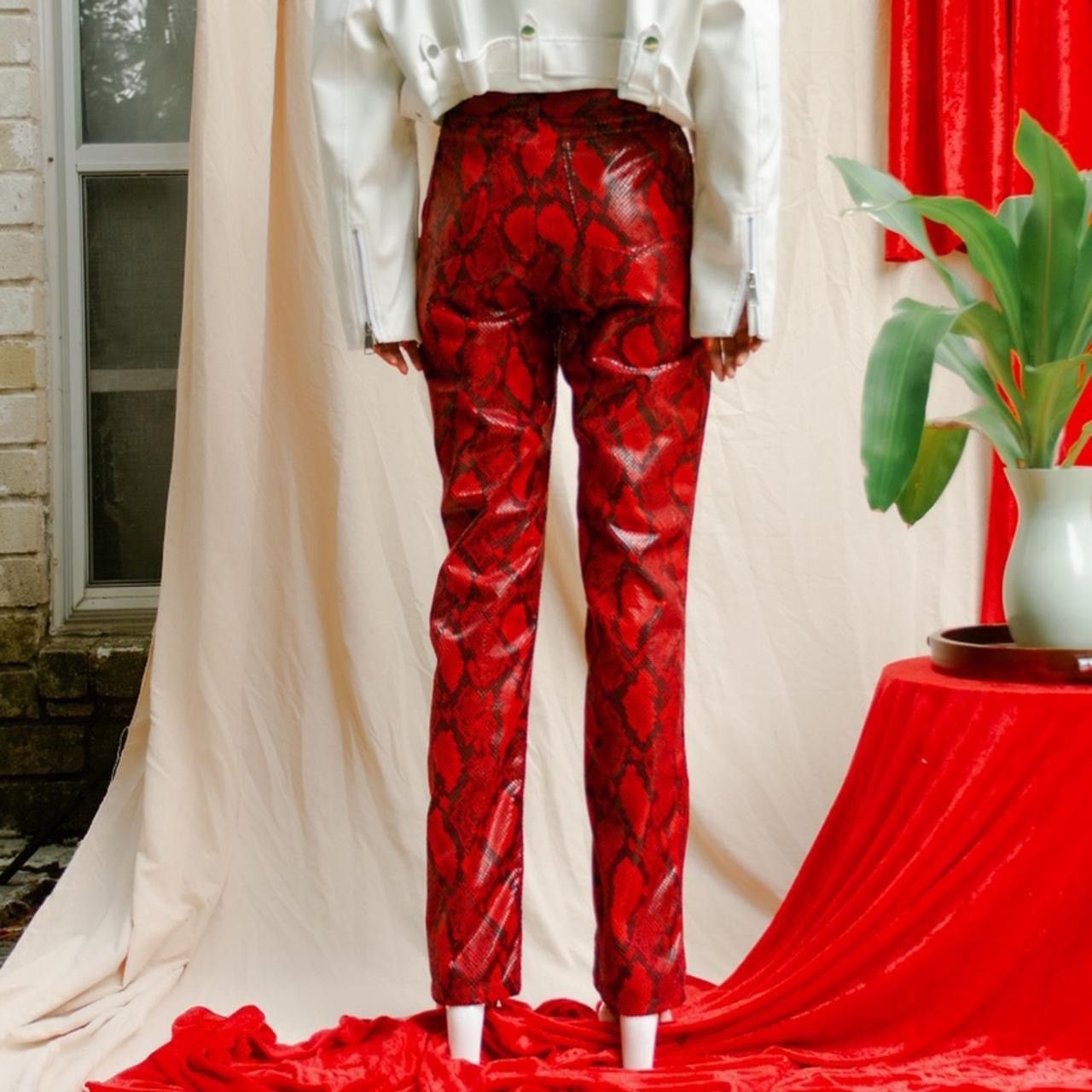 Maison Margiela NWT Maison Margiela Faux Python Snakeskin Trousers US 4 Size 27" / US 4 / IT 40 - 5 Thumbnail