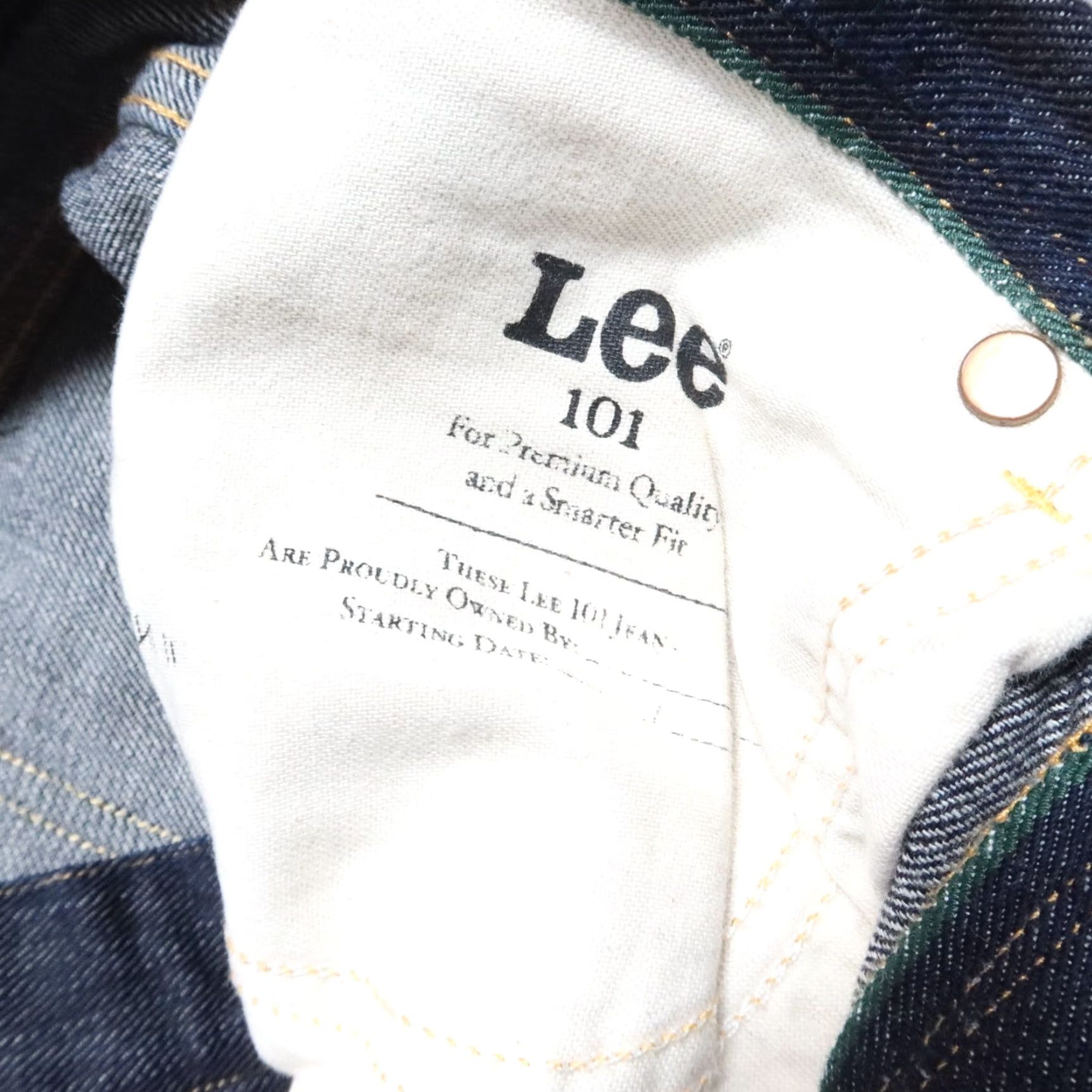 Lee VINTAGE Lee 101 Tapered Selvedge Denim Jeans Men 30 Inseam 30 1/2 Raw Denim Jeans Mens Jeans Size US 30 / EU 46 - 7 Thumbnail