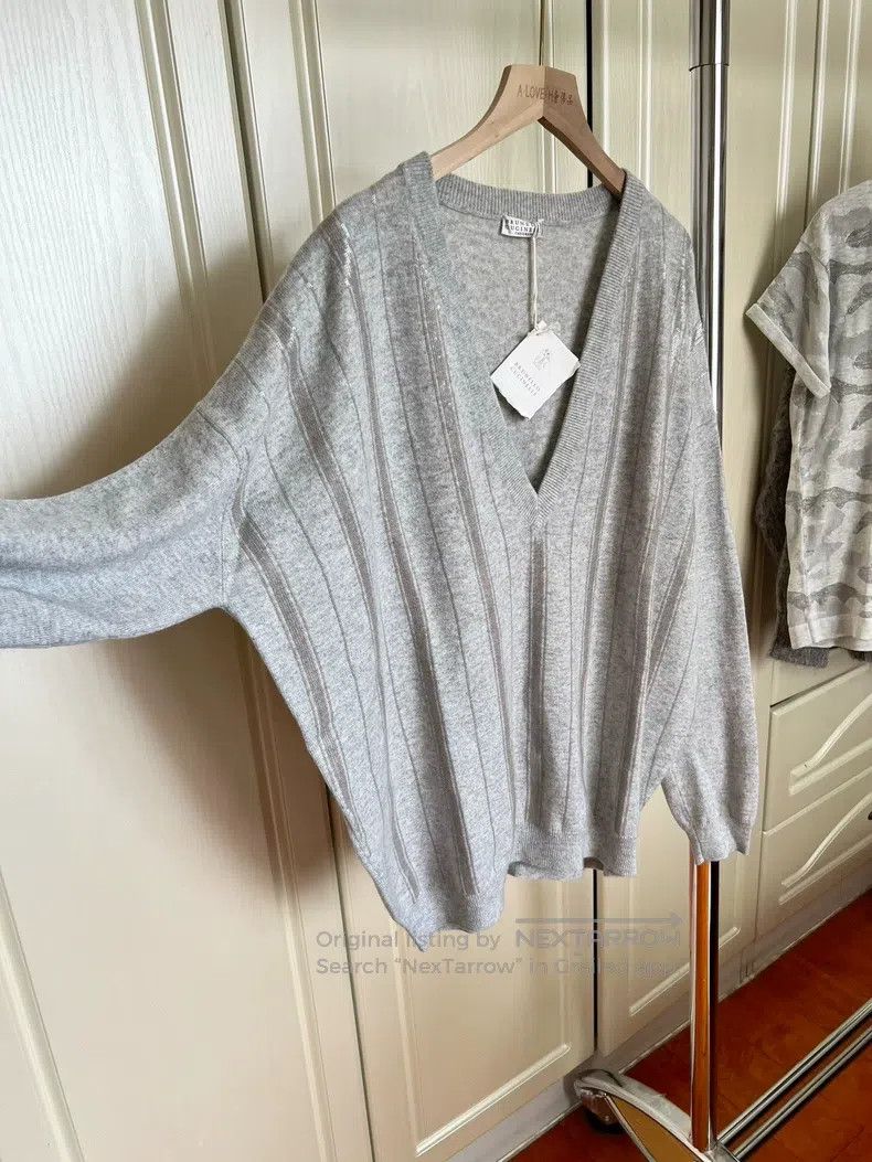 Brunello Cucinelli Brunello Cucinelli Sequin Cashmere Sweater Size M / US 6-8 / IT 42-44 - 5 Thumbnail