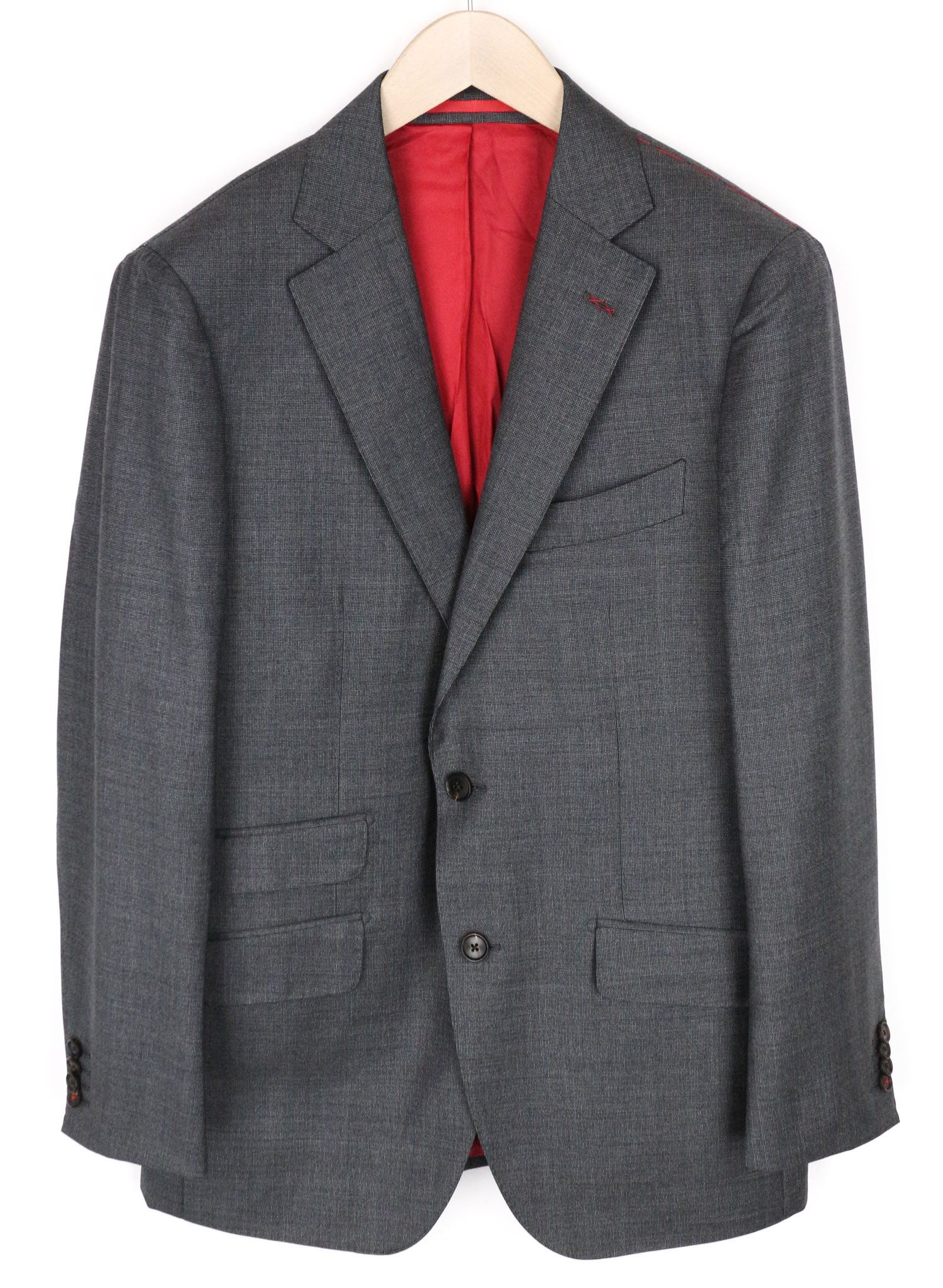 Suitsupply SIENNA UK38R Wool Grey Birdseye Straight-Slim Blazer 73452 Size 38R - 1 Thumbnail