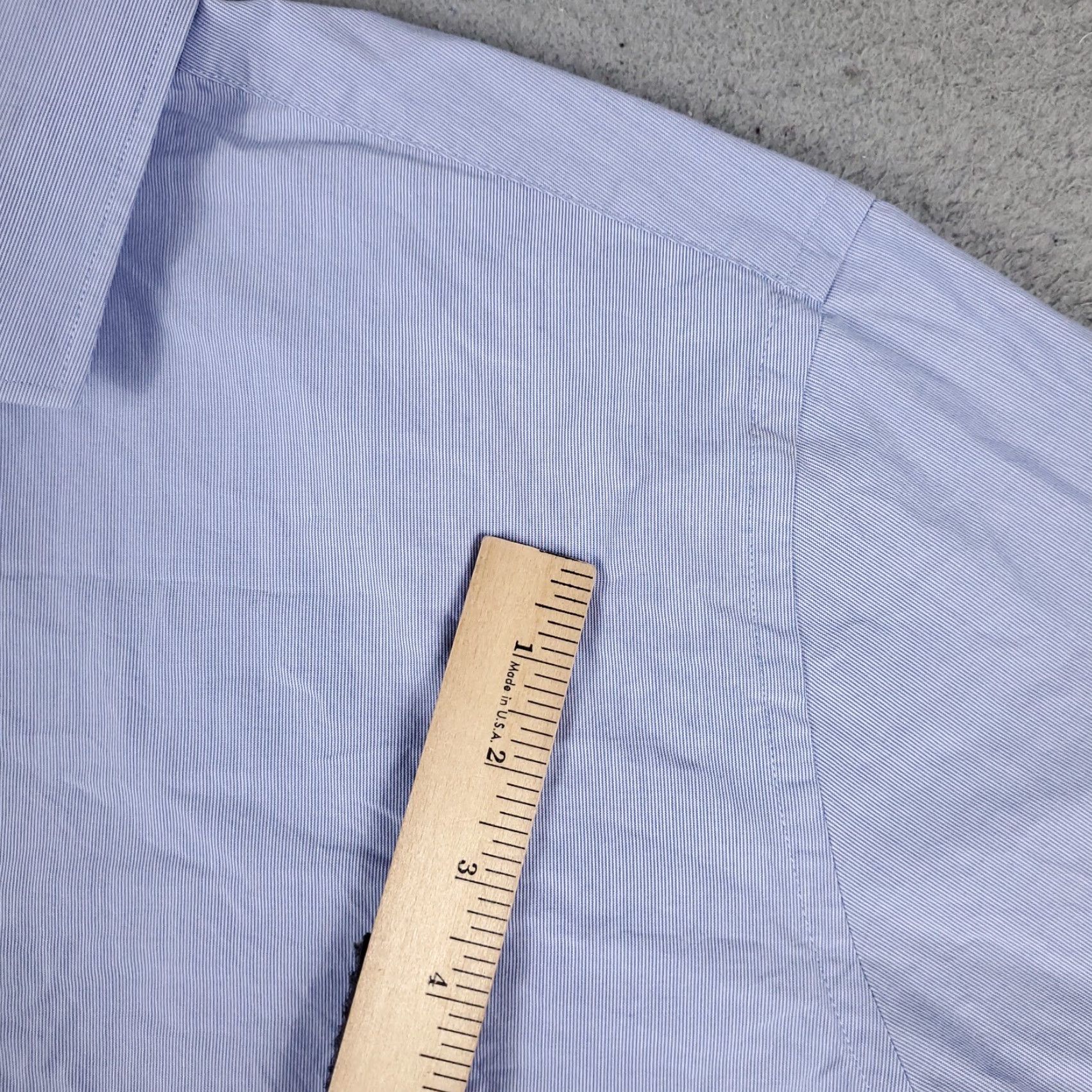 Tommy Hilfiger Tommy Hilfiger Men's XL Blue Solid Casual Button-Up Long Sleeve Shirt Size US XL / EU 56 / 4 - 4 Thumbnail