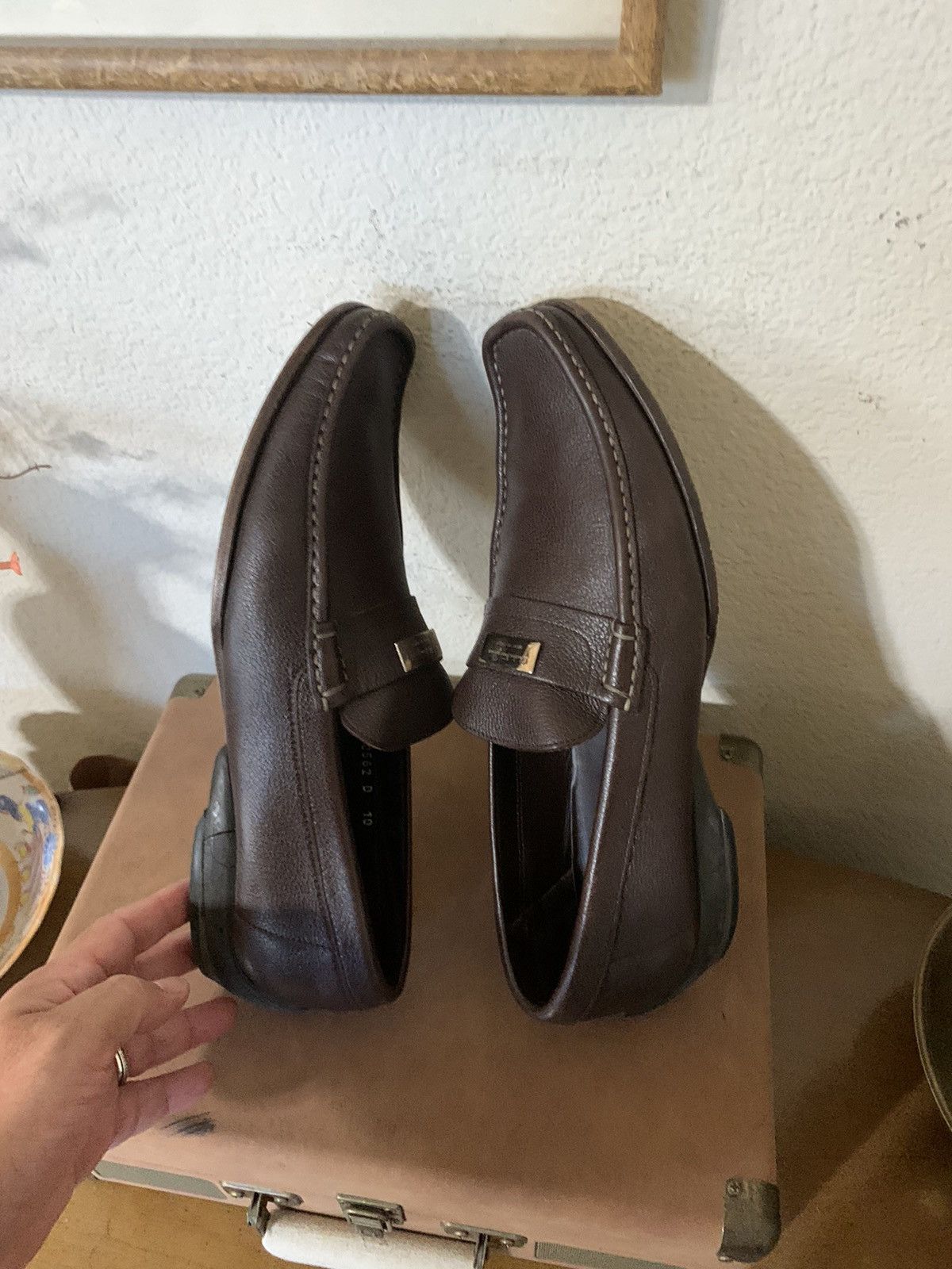 Salvatore Ferragamo Sardegna Loafers Size US 10 / EU 43 - 12 Thumbnail