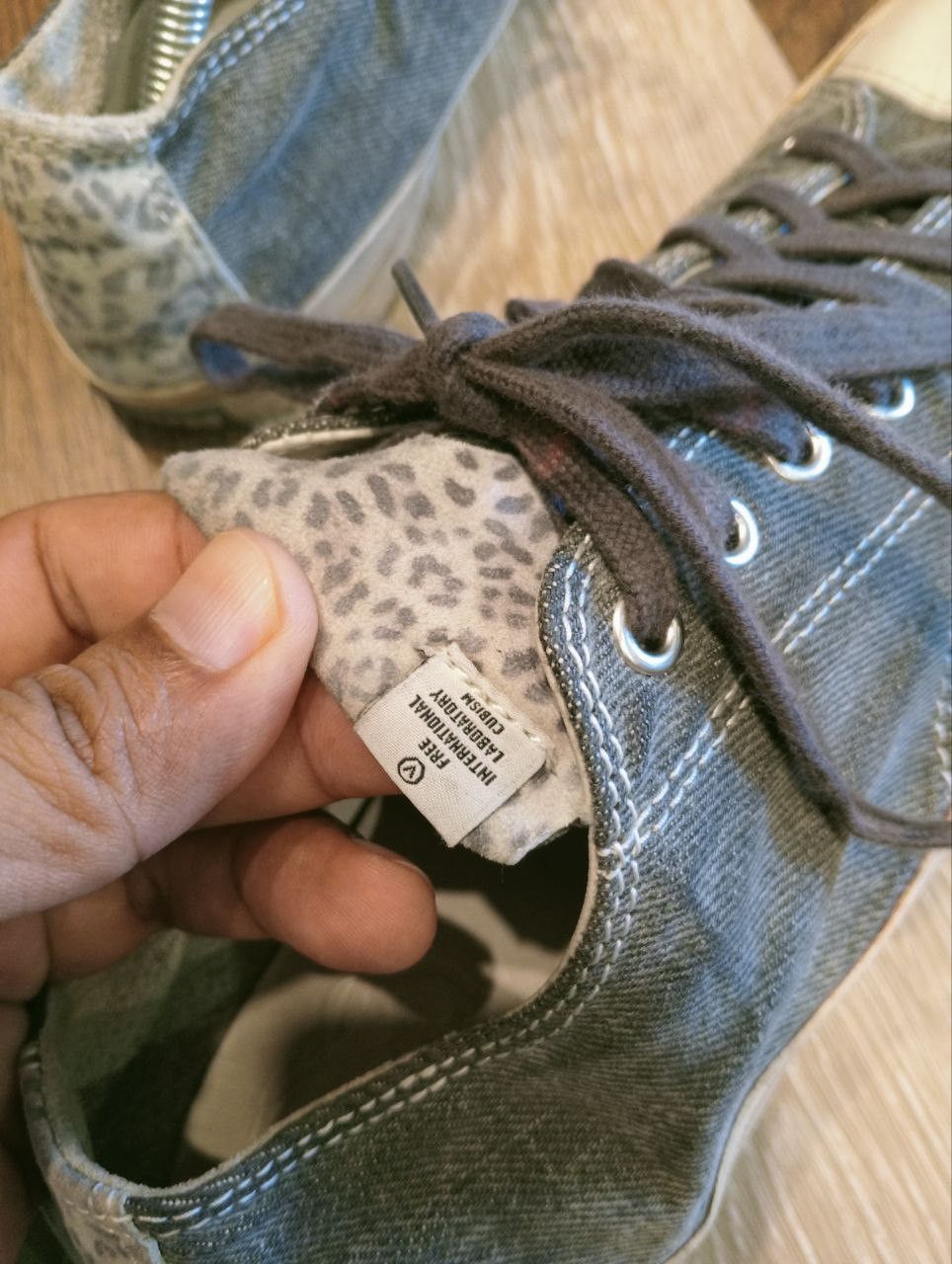 Visvim VISVIM SKAGWAY DENIM LEOPARD LOW CUT SNEAKERS - 9 US Size US 9 / EU 42 - 10 Thumbnail
