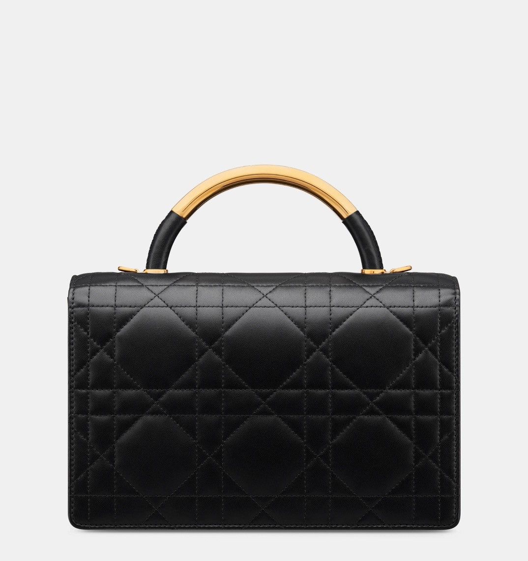 Dior MEDIUM DIOR ANGE BAG Black Macrocannage Lambskin Size ONE SIZE - 5 Thumbnail