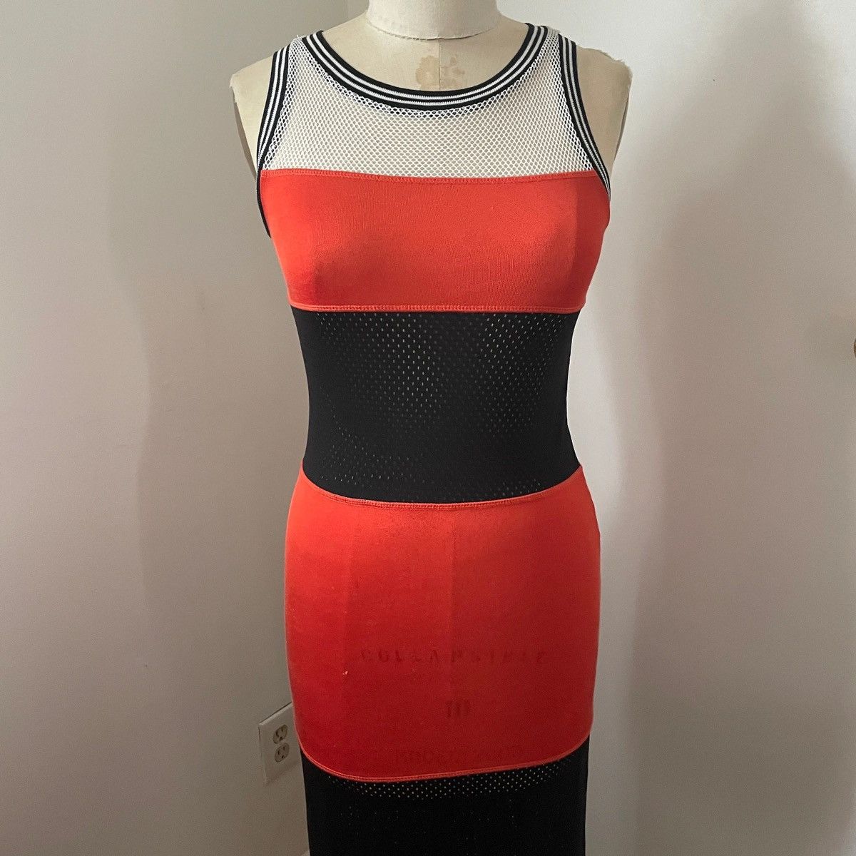 Diesel Y2k Diesel body con sheer mesh stretch maxi tank dress ankle Size S / US 4 / IT 40 - 2 Thumbnail