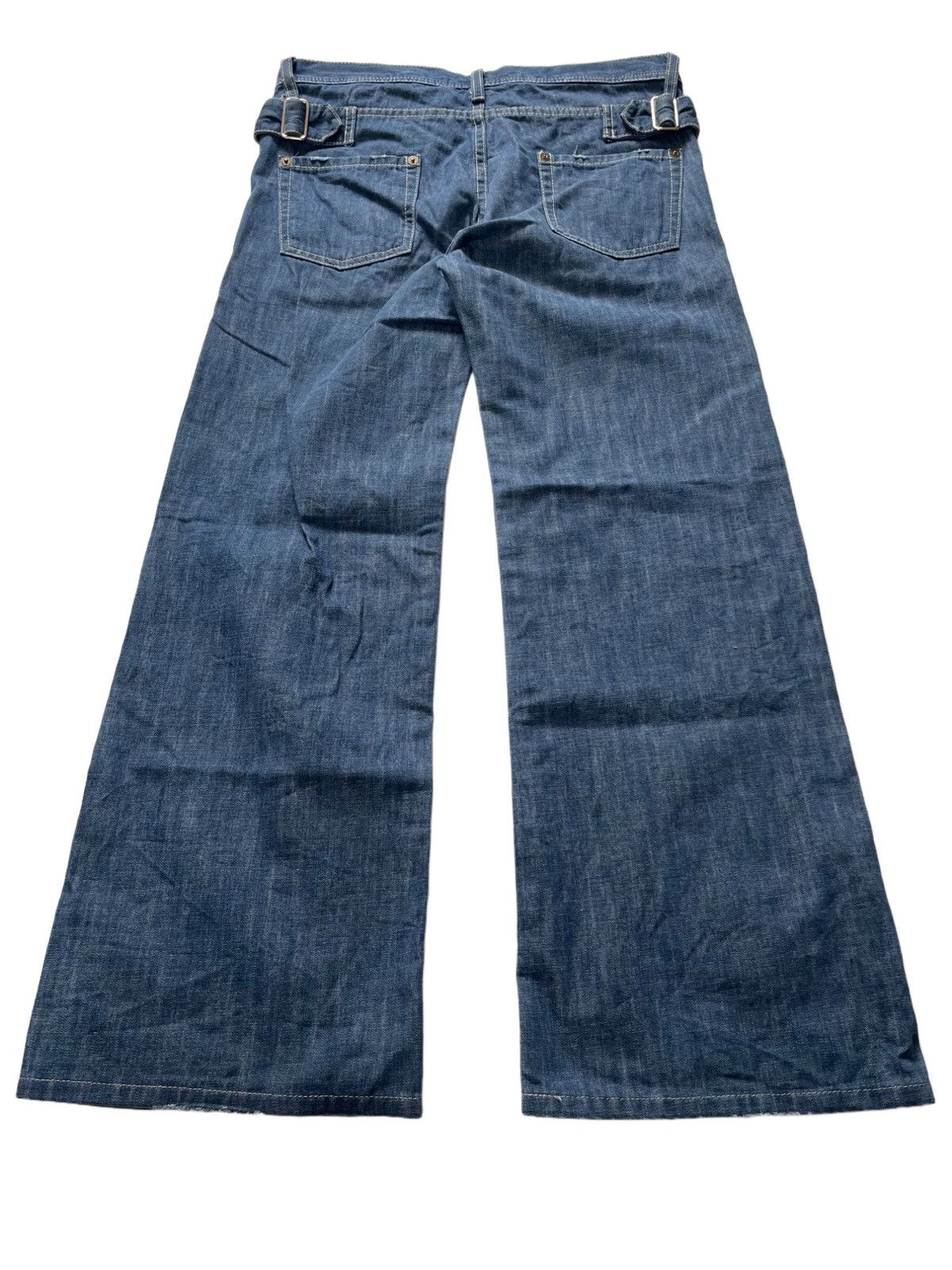 If Six Was Nine × Japanese Brand Human Woman Bootcut Jeans Rare Pocket Buckle Size 32" / US 10 / IT 46 - 1 Thumbnail