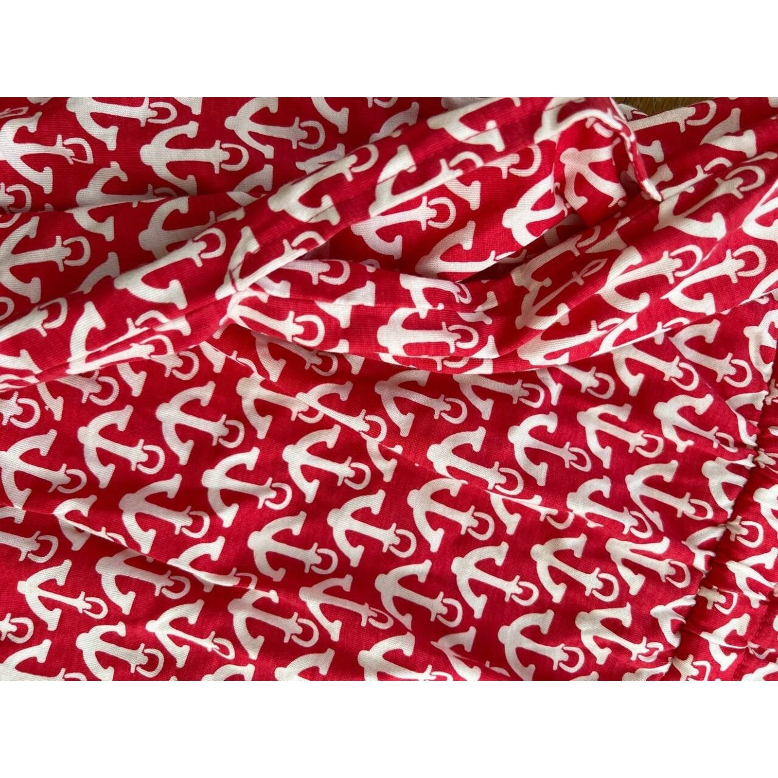 Tommy Hilfiger TOMMY HILFIGER Anchor Print Dress Red Size M A000883 Size M / US 6-8 / IT 42-44 - 12 Thumbnail