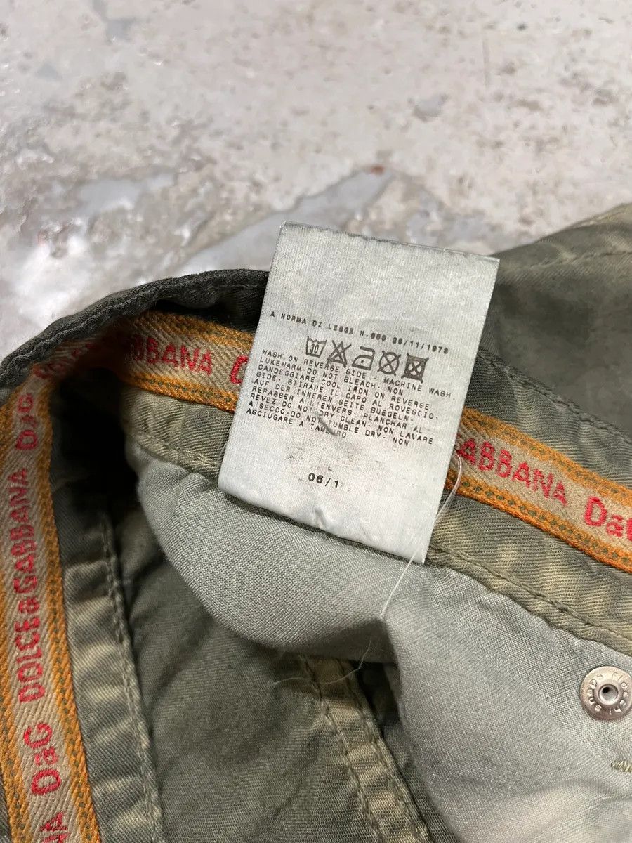 Dolce & Gabbana SS2006 Dolce & Gabbana Olive Green Pants Size US 31 - 13 Thumbnail