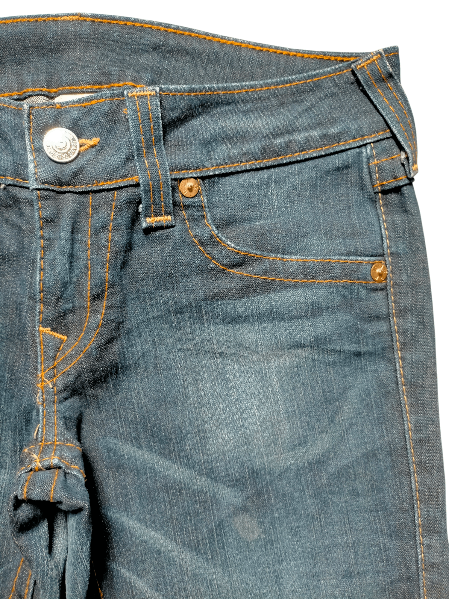 True Religion Flare Jeans True Religion Stretch Low Rise Boot cut Denim Size US 31 - 10 Thumbnail