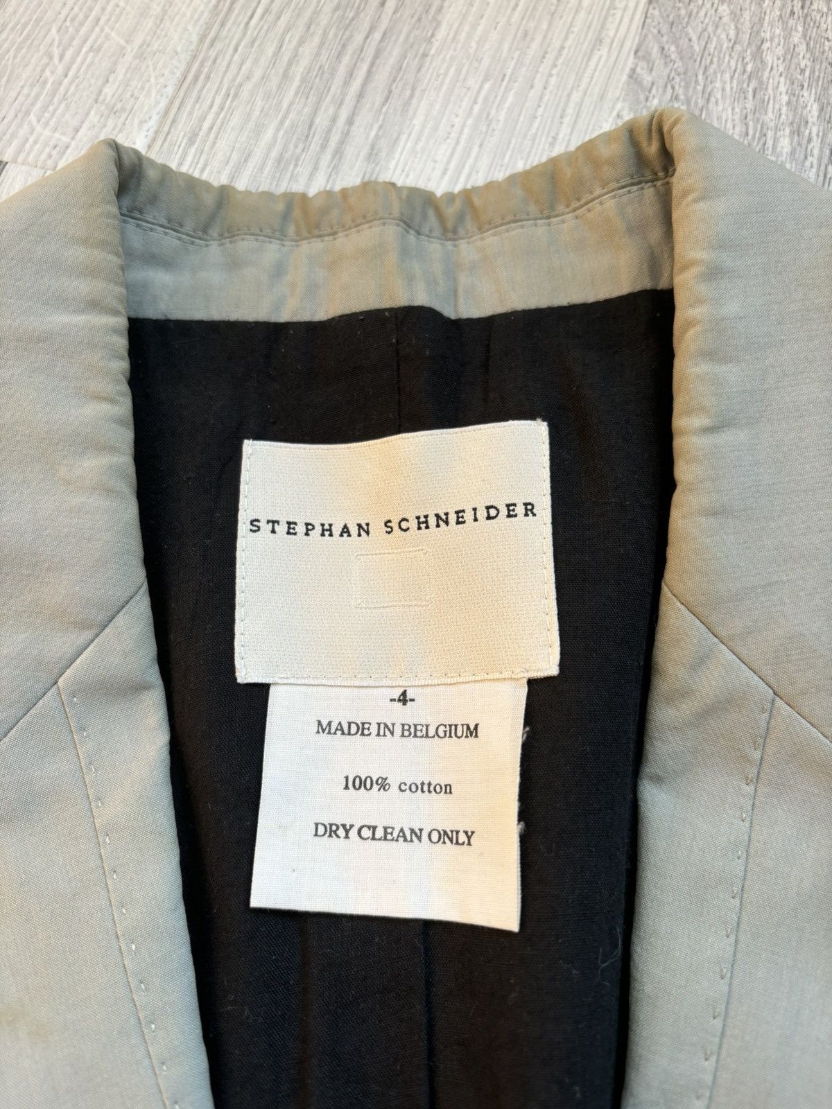 Stephan Schneider Stephan Schneider 2010 Fresco Cotton Grey Blazer 2B Jacket Size 36R - 8 Thumbnail