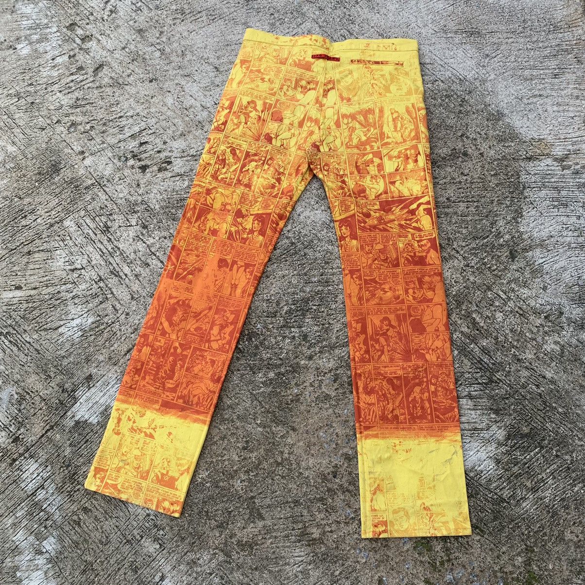 Jean Paul Gaultier 1995 Jean Paul Gaultier Orange Comics Pants Size US 32 / EU 48 - 2 Thumbnail