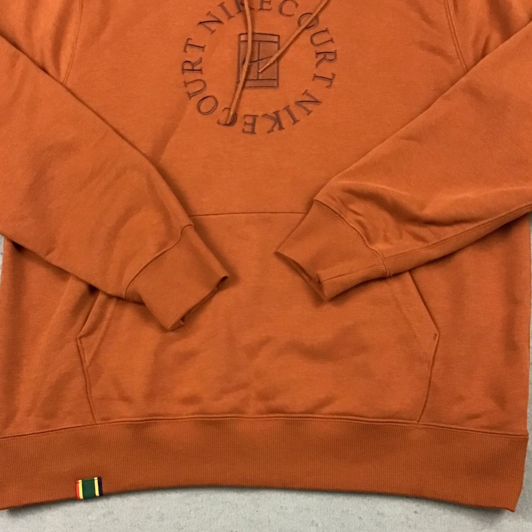 Nike Nike Hoodie Men Large Rust Orange Court Heritage French Terry Tennis Pullover Size US L / EU 52-54 / 3 - 3 Thumbnail