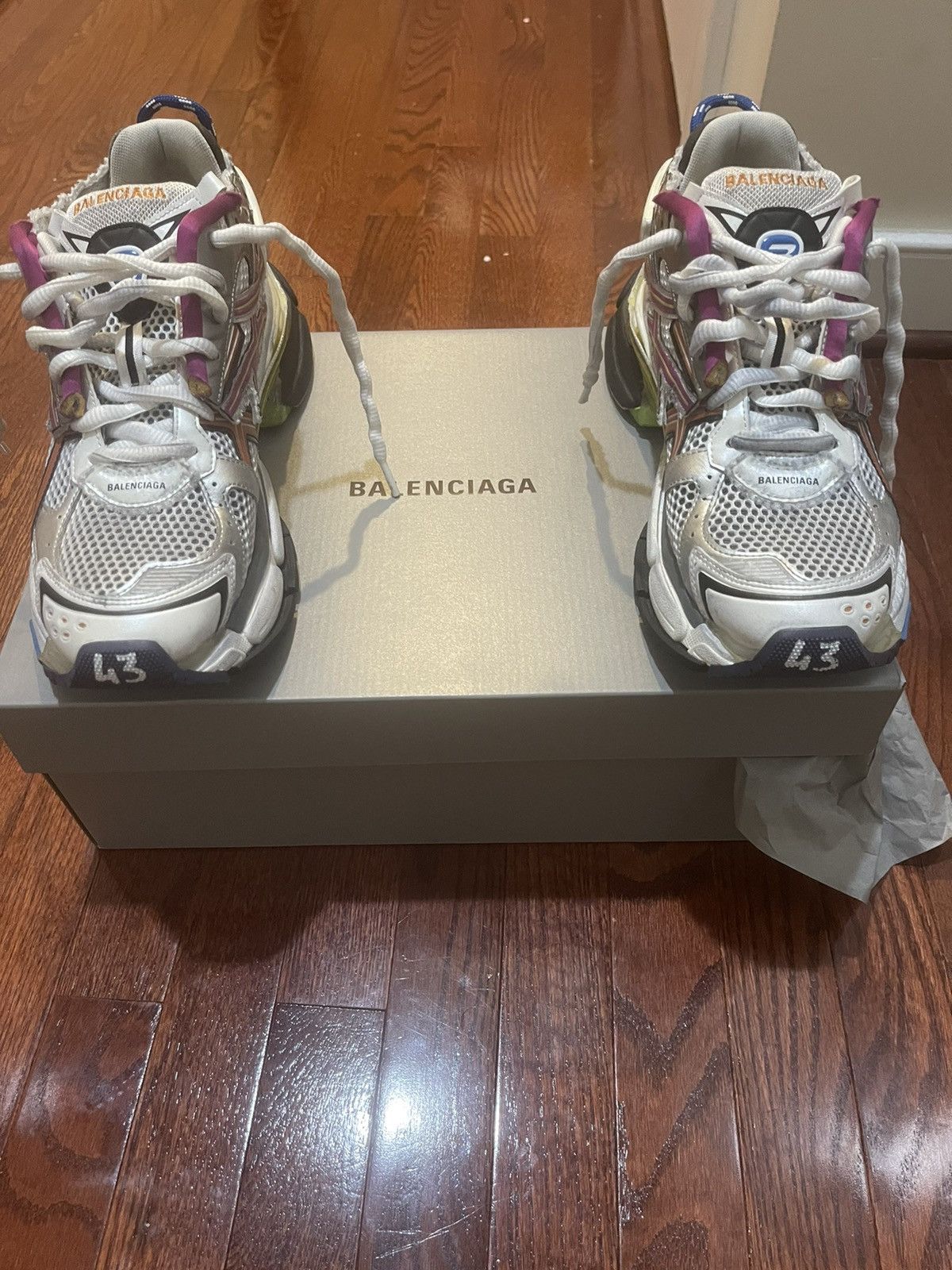 image of Balenciaga Runner 2023 Shoes in Grey, Men's (Size 10)