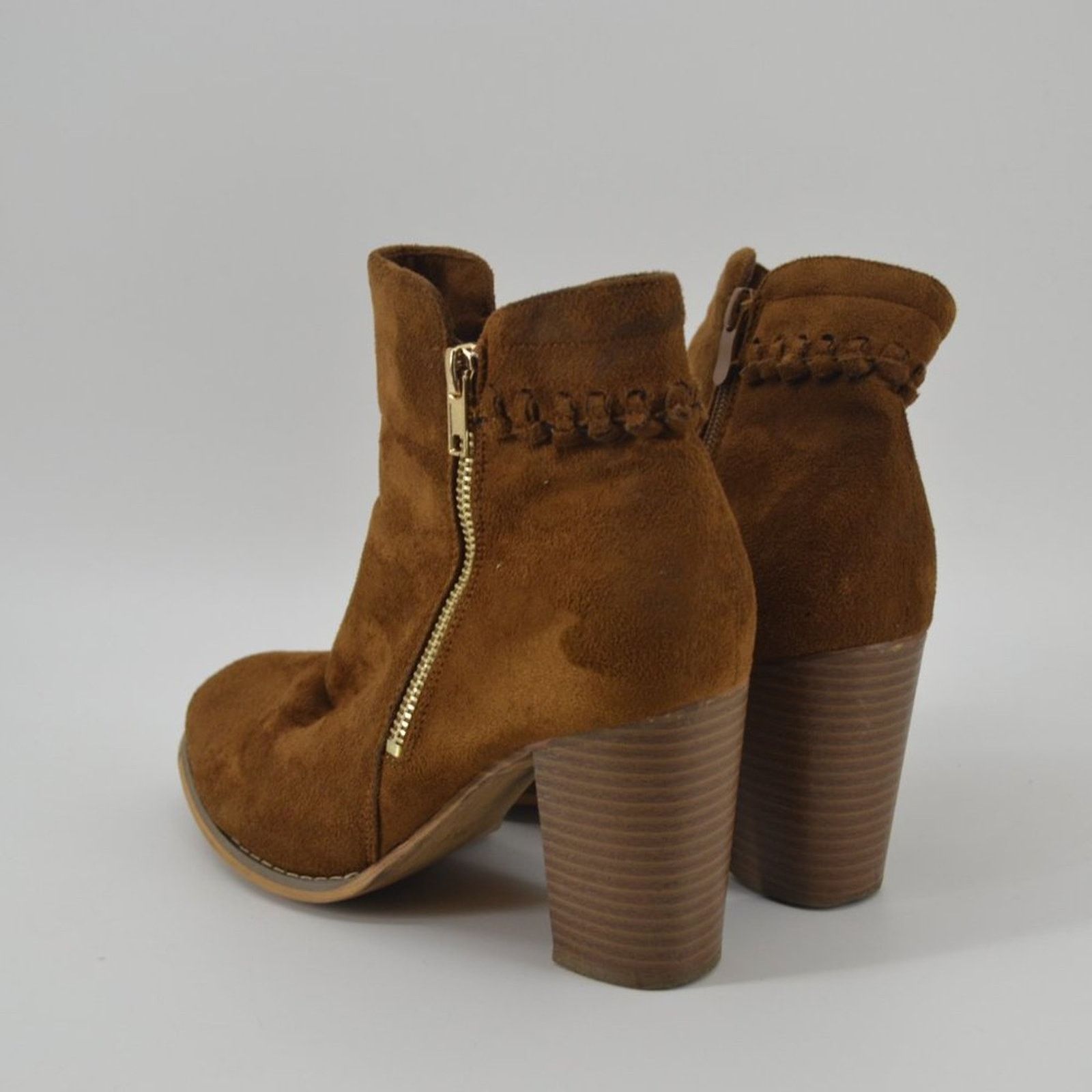 Other Via Pinky Collection women's Brown Faux Leather Bootie 7.5 Size US 7.5 / IT 37.5 - 2 Thumbnail
