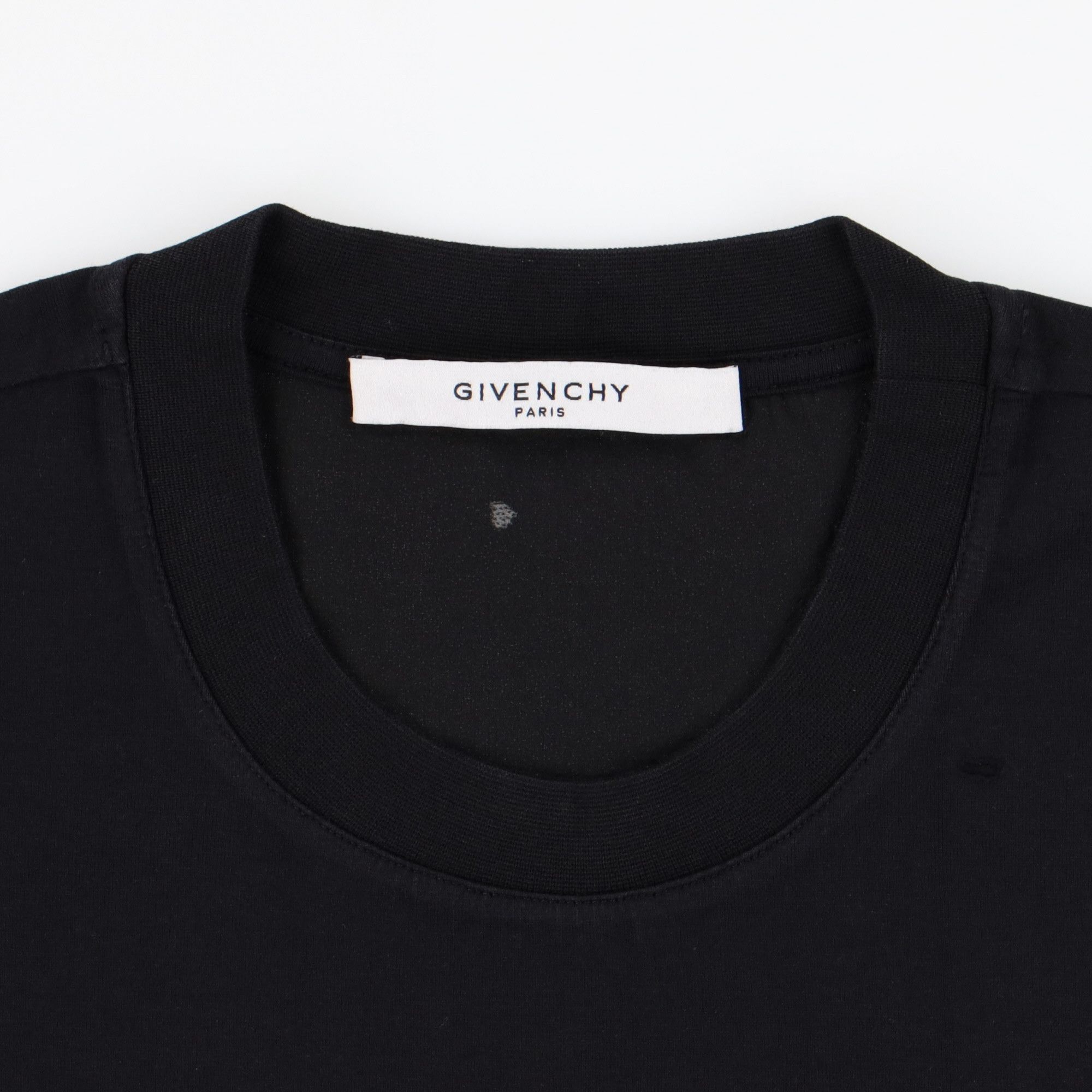 Givenchy Black Destroyed Logo Oversized T-Shirt Size US L / EU 52-54 / 3 - 7 Thumbnail