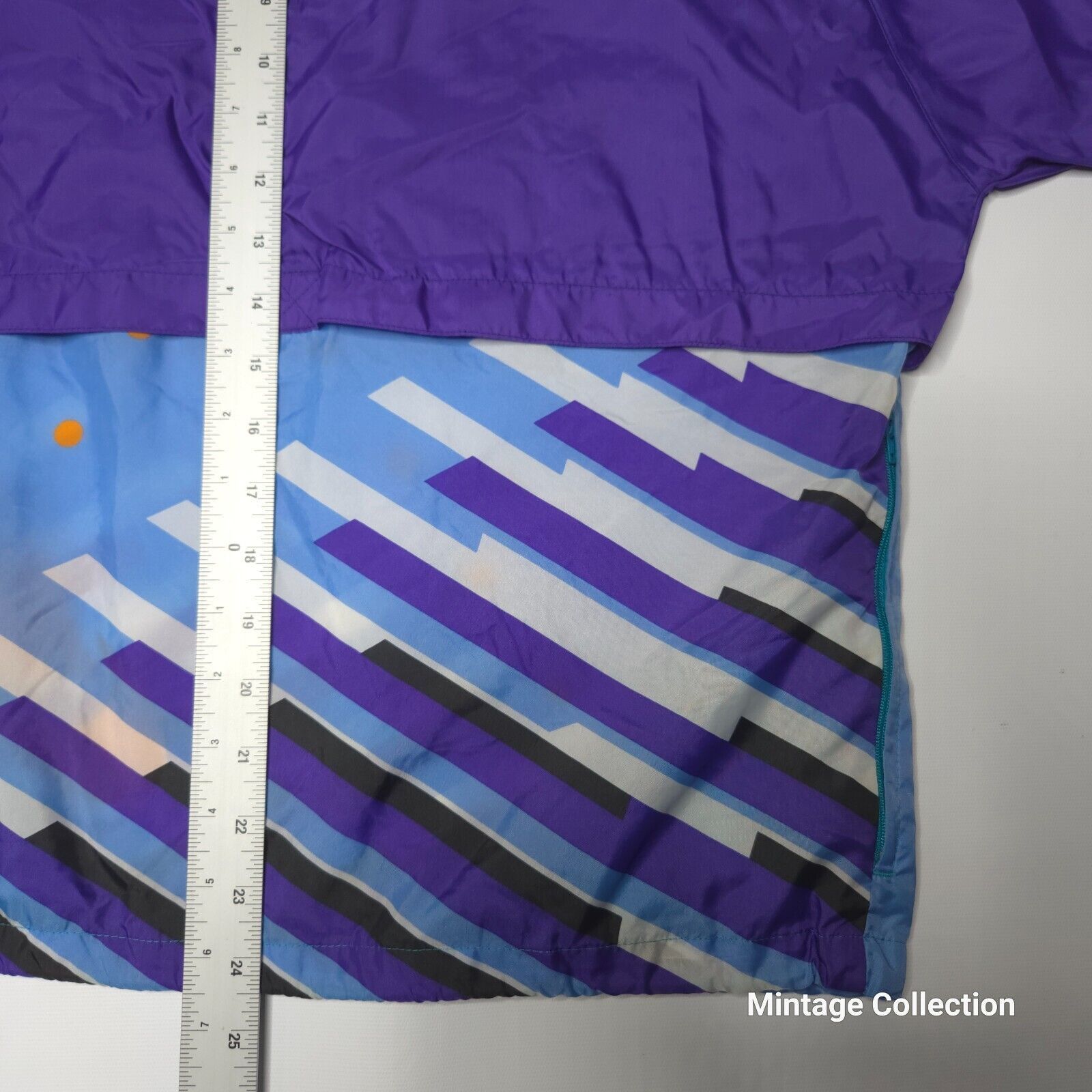 Nike VINTAGE NIKE GRAY TAG PURPLE TEAL 1/2 ZIP NYLON WINDBREAKER Size US S / EU 44-46 / 1 - 12 Thumbnail