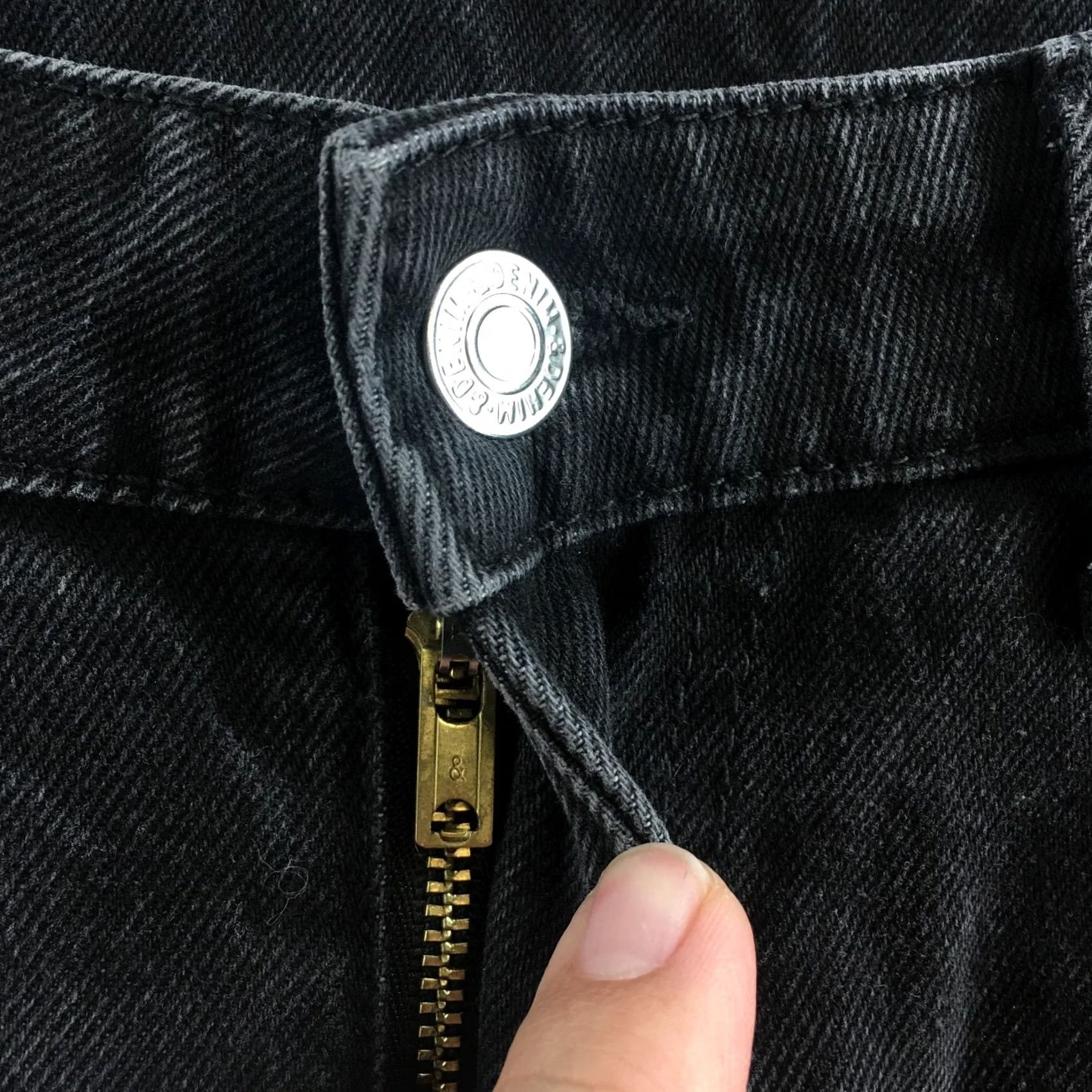 H&M H&M Jeans Womens 4 Black Mid Rise Cotton Zip Fly Straight Leg Casual NEW Size 27" / US 4 / IT 40 - 5 Thumbnail