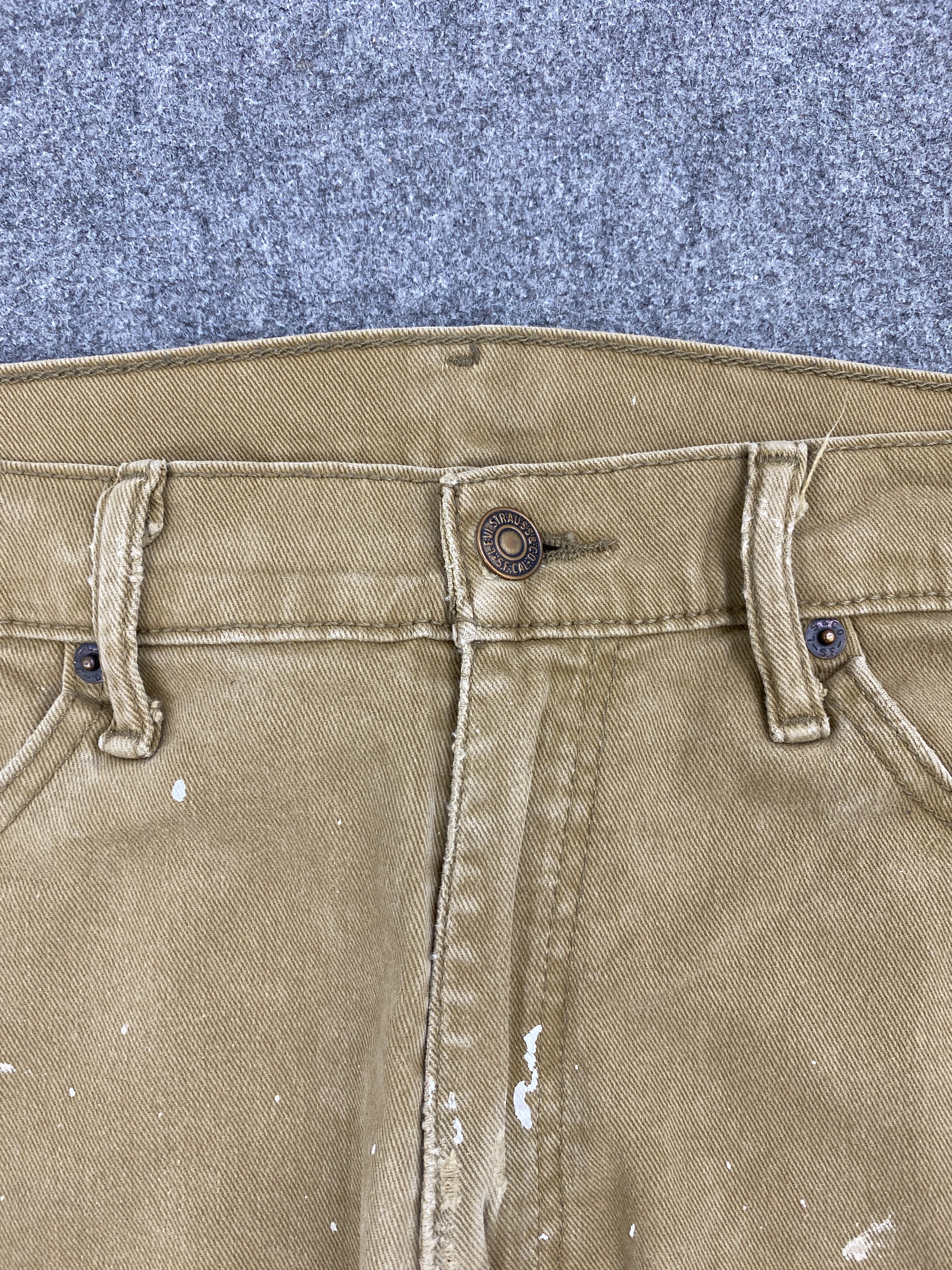 Levi's × Vintage Splatter Paint Vintage Levis 513 Brown Jeans Size US 34 / EU 50 - 8 Thumbnail