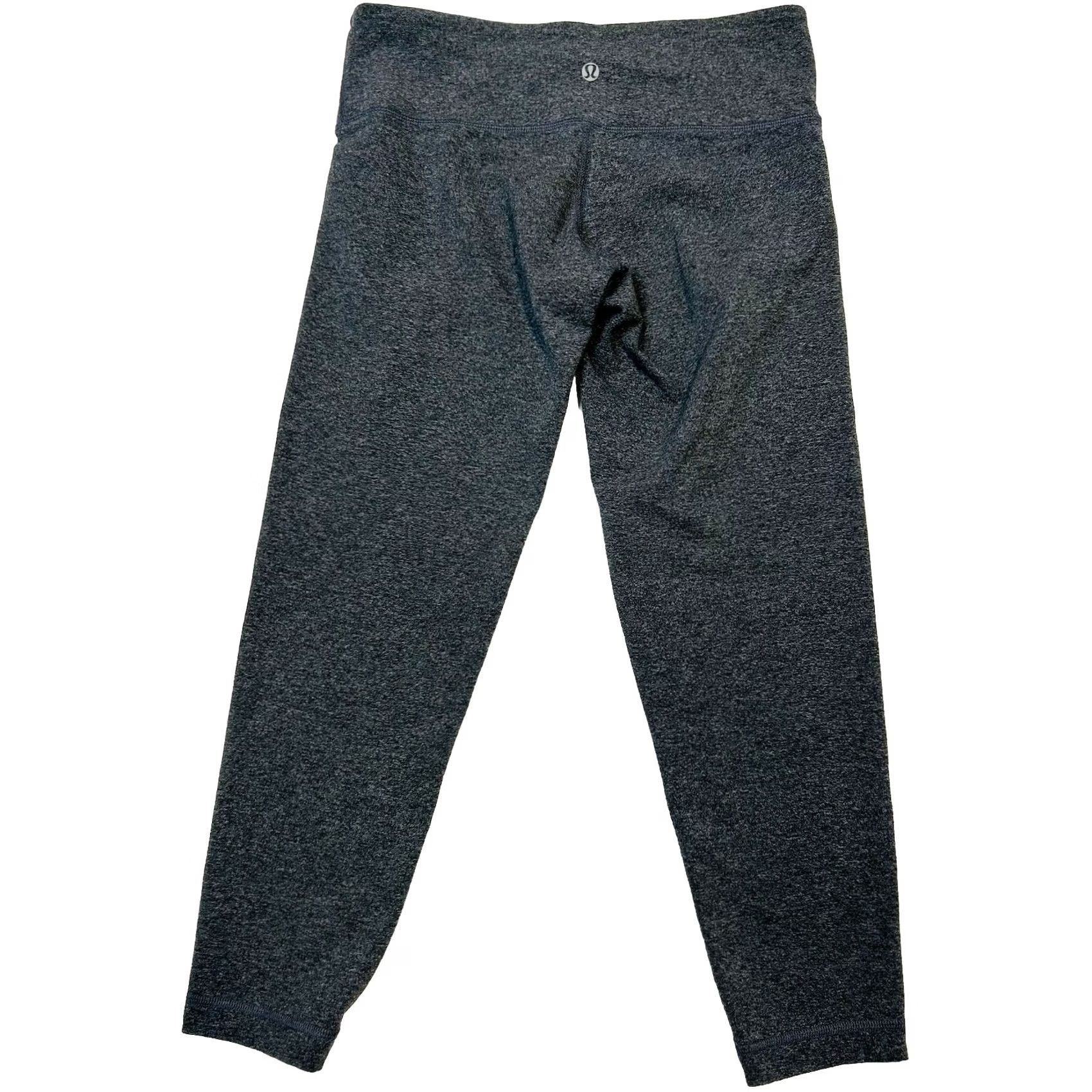 Lululemon VINTAGE Lululemon Crop Tights Heathered Gray Womens Size 6 Activewear Size ONE SIZE - 2 Thumbnail