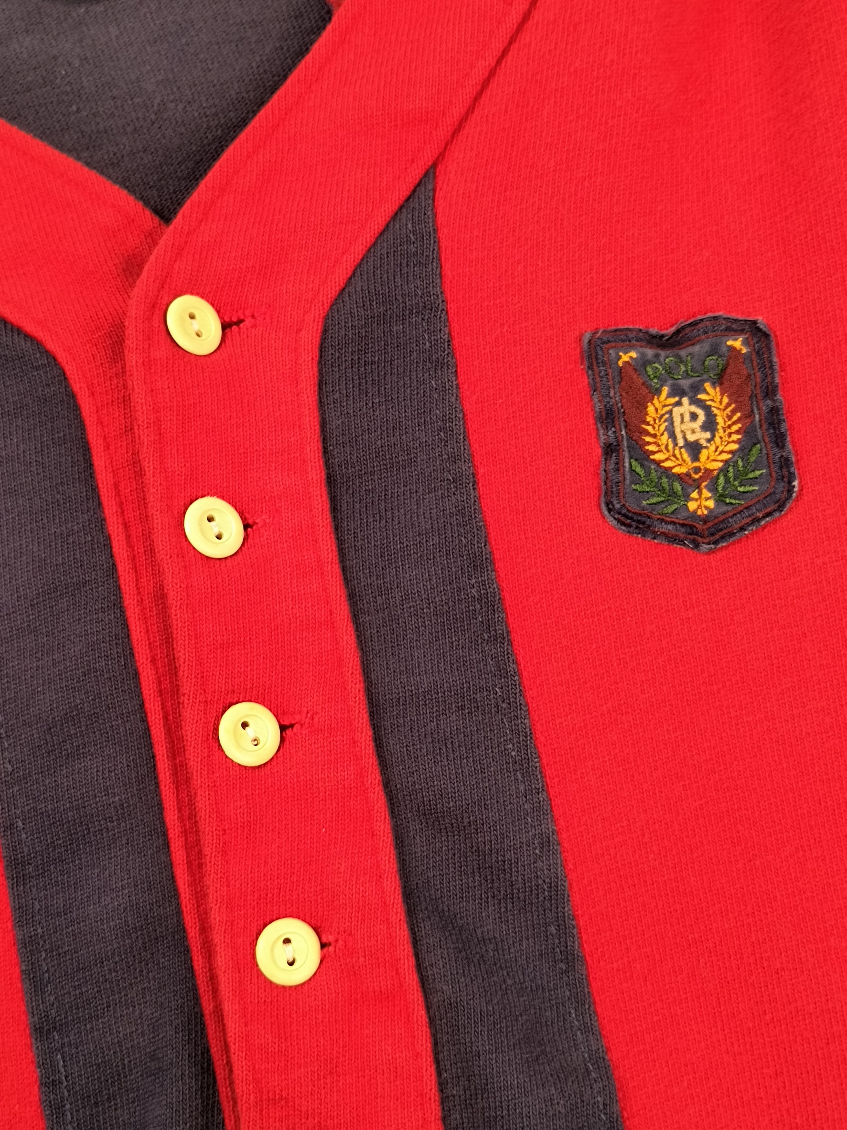 Polo Ralph Lauren Vintage Polo Ralph Lauren crest rugby henley LS 90s tee Size US L / EU 52-54 / 3 - 1 Thumbnail