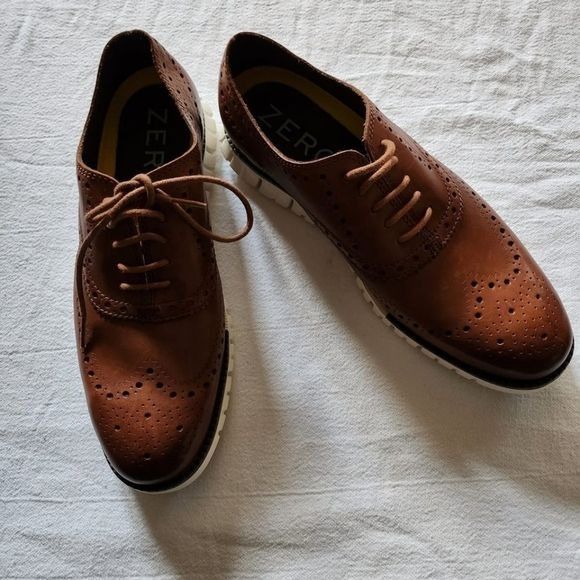 Cole Haan Cole Haan ZeroGrand Wing Oxford British Tan Sz. 8 Shoes Size US 8 / EU 41 - 4 Thumbnail