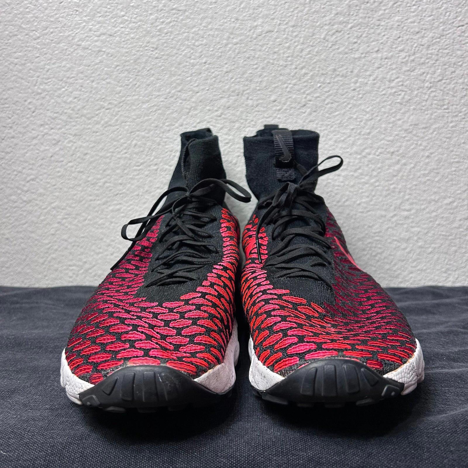 Nike Nike Free Flyknit Mid (Black / Red) Mens sz 11.5 Size US 11.5 / EU 44-45 - 2 Thumbnail