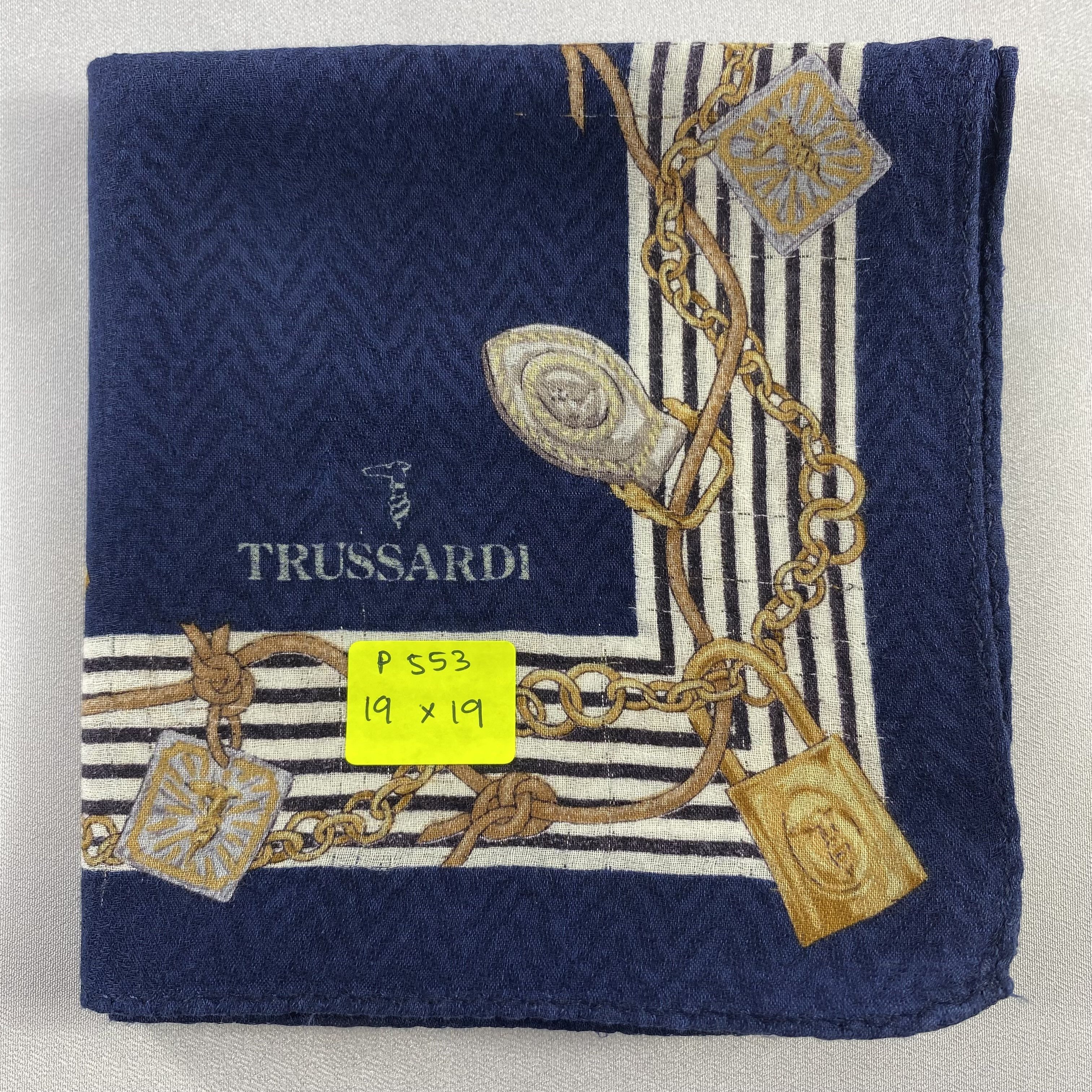 Trussardi × Vintage Trussardi Neckerchief / Bandana / Handkerchief-P553 Size ONE SIZE - 5 Thumbnail