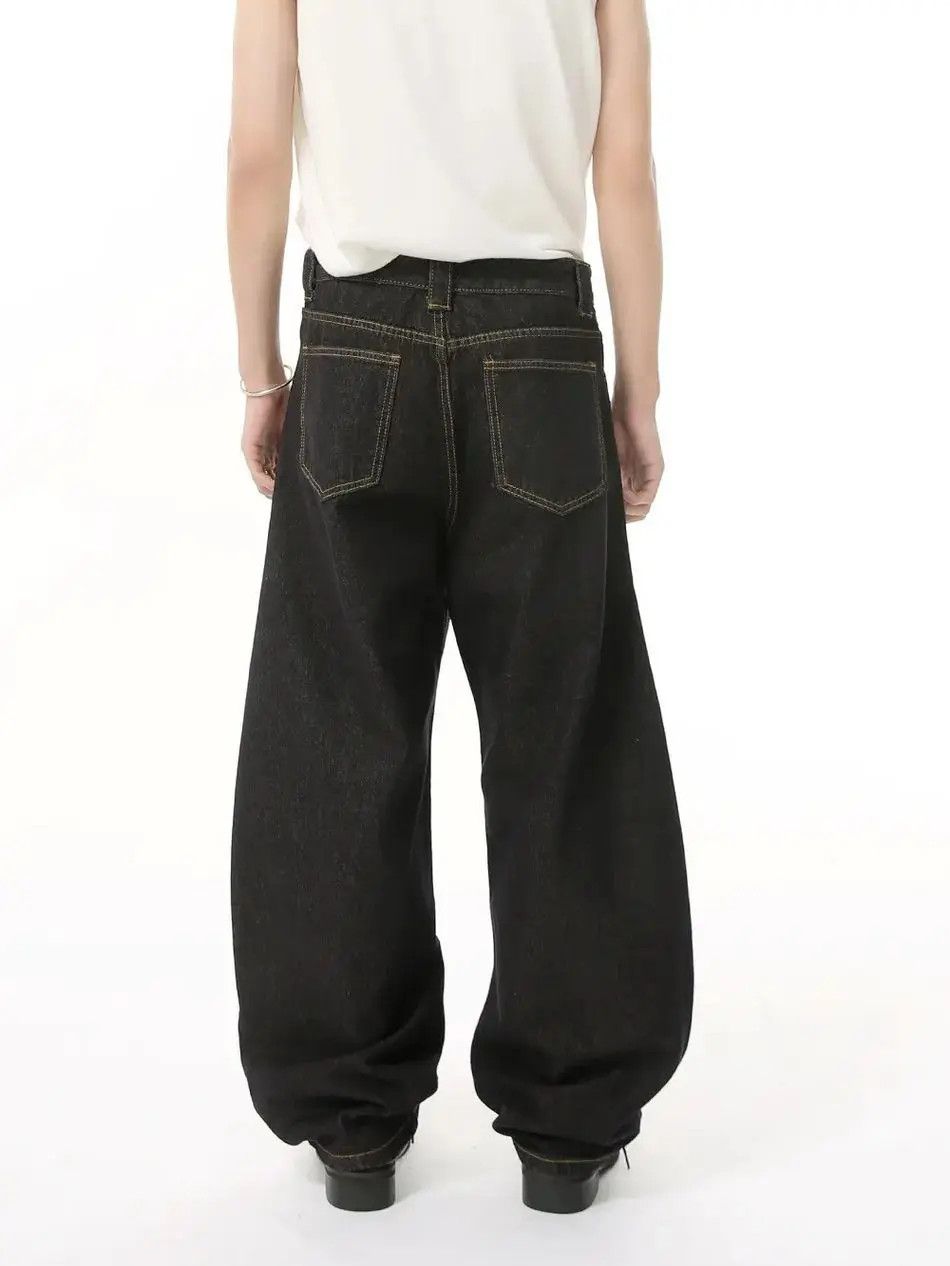 Japanese Brand Retro loose high street curved jeans Size US 32 / EU 48 - 2 Thumbnail
