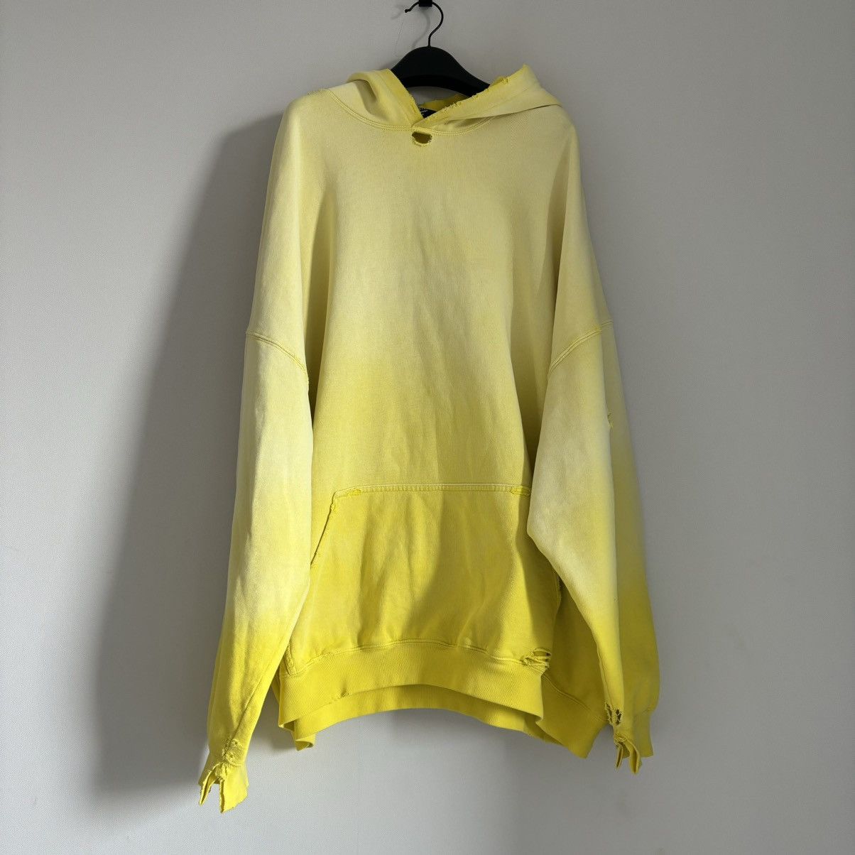 Balenciaga wardrobe distressed hoodie