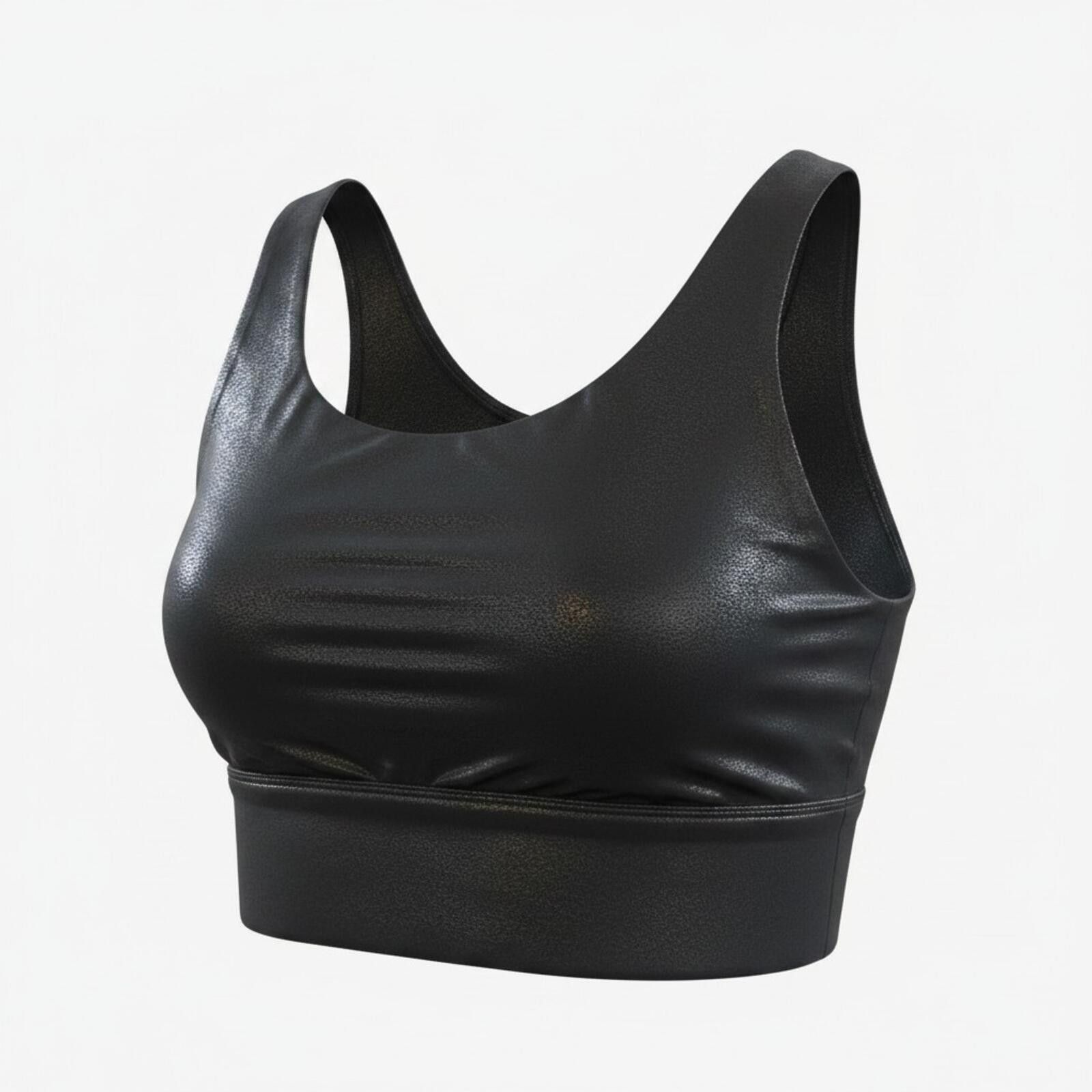 Other Shiny Crop Tank Top Sz M Y2K Whimsigoth Size M / US 6-8 / IT 42-44 - 1 Thumbnail