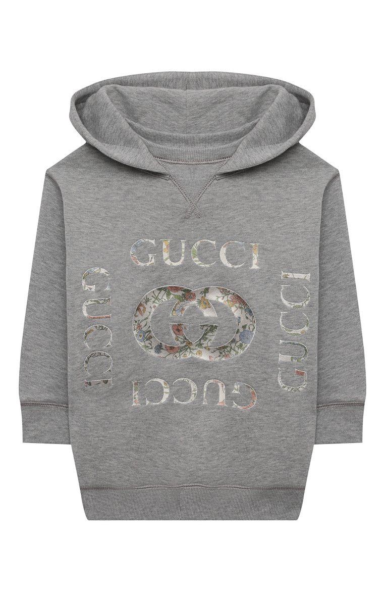 Gucci Gucci Interlocking G Cotton Hoodie Size XXS / US 00 / IT 34 - 1 Thumbnail