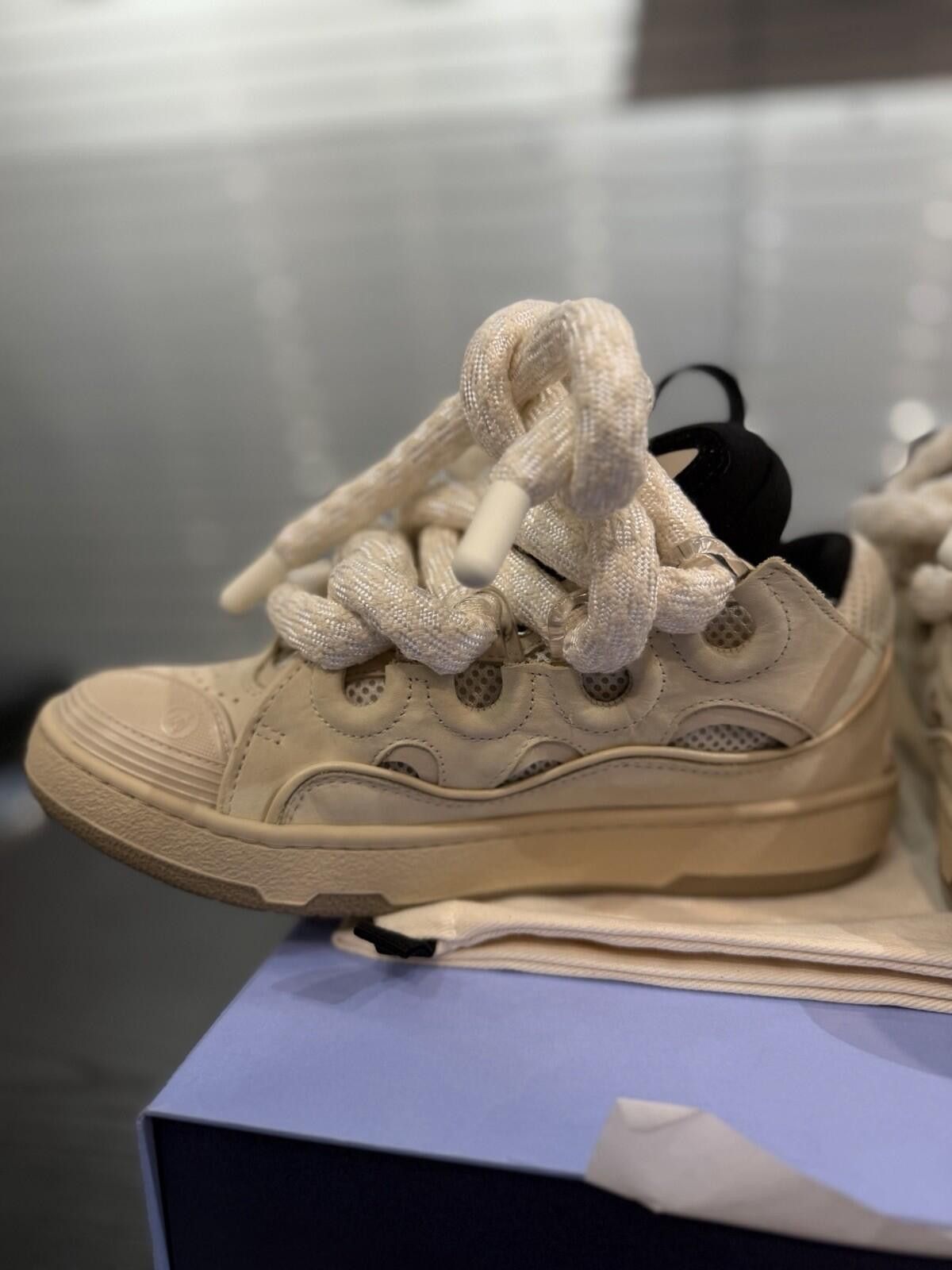 Lanvin Lanvin Curb Sneakers Tan Color Way Size 39EU/6US/5UK Size US 6 / EU 39 - 10 Thumbnail
