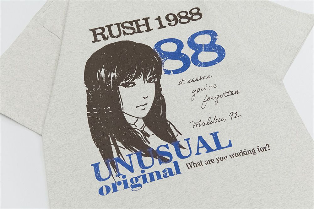 Japanese Brand × Vintage Anime portrait print loose trendy casual tee Size US M / EU 48-50 / 2 - 4 Thumbnail