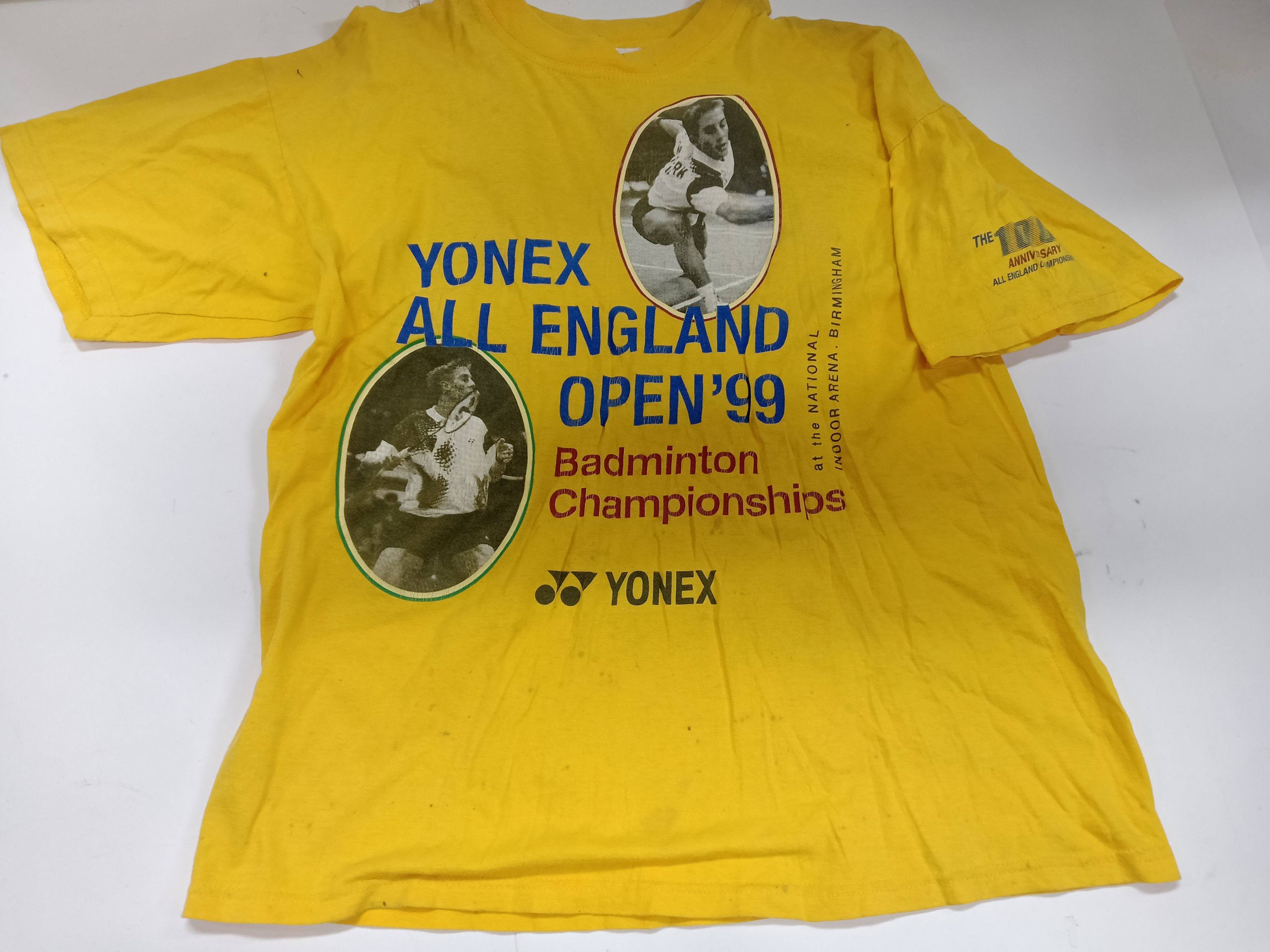 Japanese Brand × Vintage Vtg.rare 99 Yonex all ENGLAND legend peter gade christensen Size US S / EU 44-46 / 1 - 3 Thumbnail