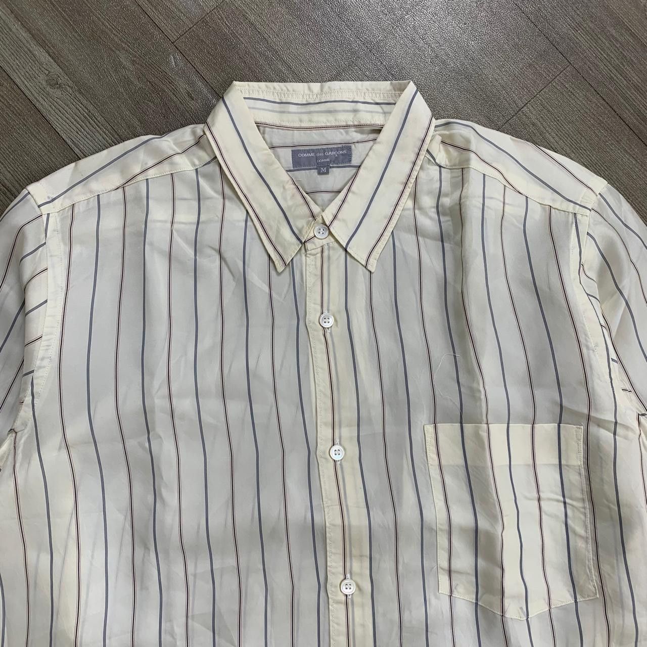 Comme des Garcons Homme Comme des Garcons Homme Striped Shirt Size US M / EU 48-50 / 2 - 2 Thumbnail