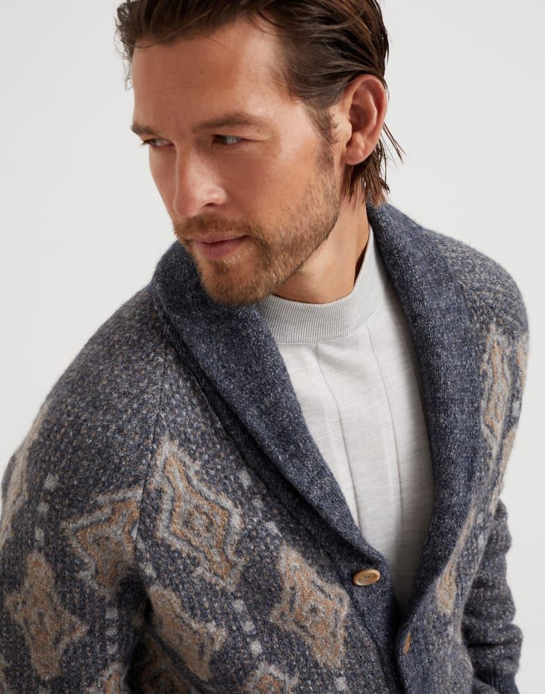 Brunello Cucinelli o1w1db10825 Cardigan in Blue Size US L / EU 52-54 / 3 - 2 Thumbnail