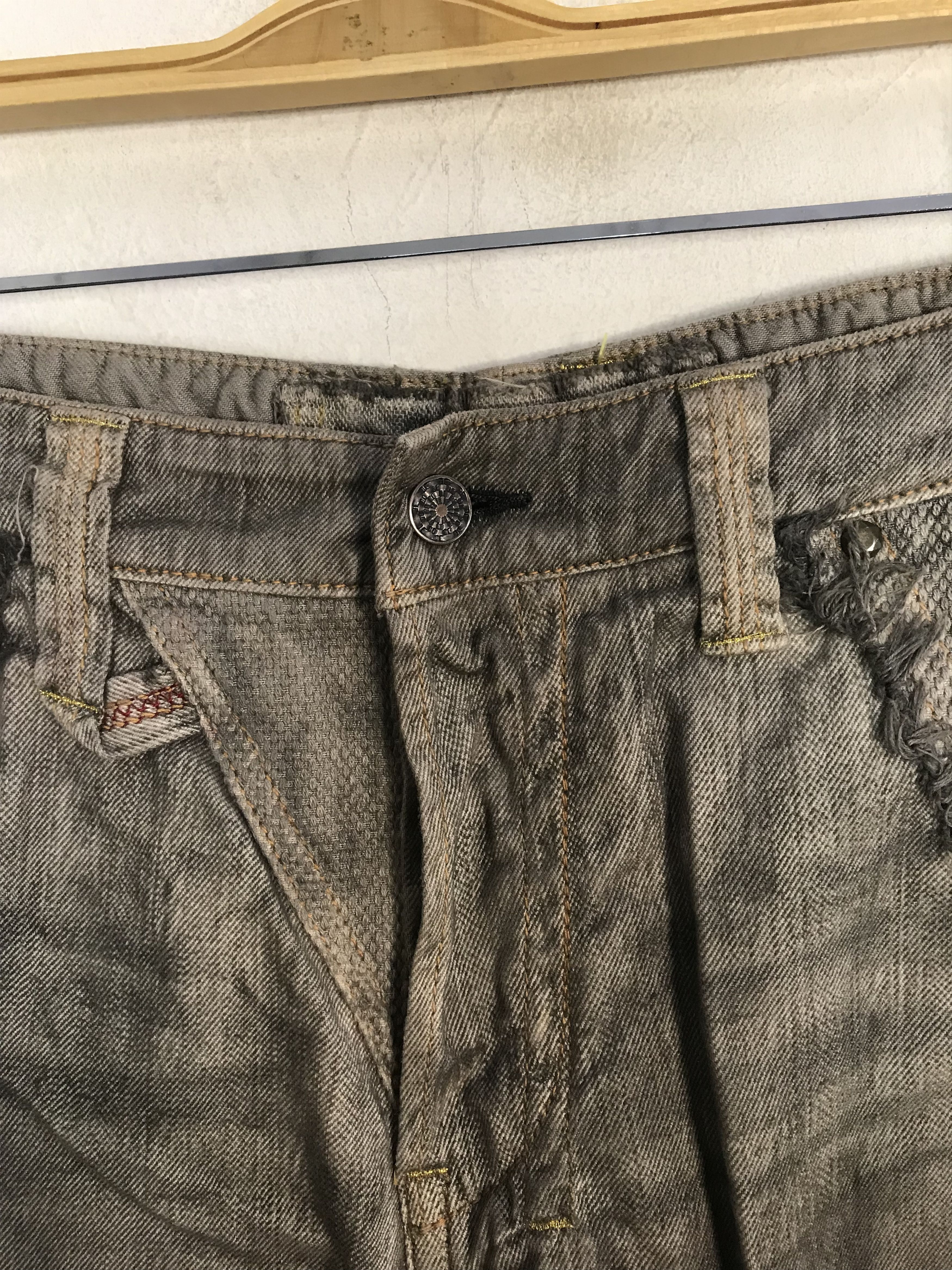 Japanese Brand Japanese Mudwash Jeans Ethic Style Buttonfly Straight Cut Size US 32 / EU 48 - 4 Thumbnail