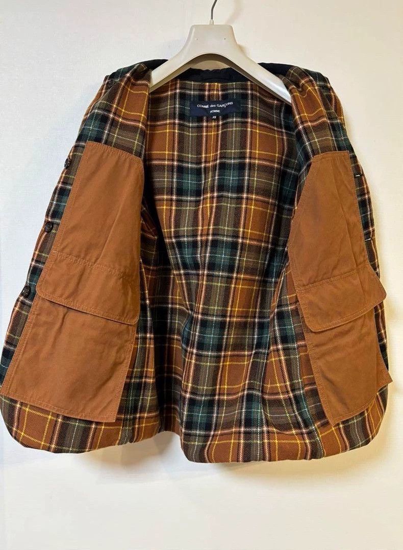 Comme des Garcons Comme Des Garcons Reversible plaid paneled wool-blend jack Size US XS / EU 42 / 0 - 3 Thumbnail