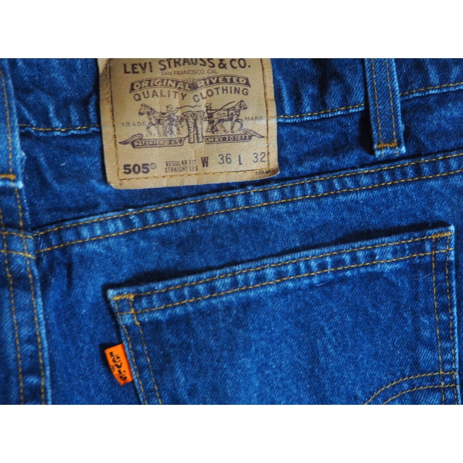 Levi's VTG Levi's 505 Jeans Dark Blue Wash Denim Pants Mens 34x32 Rockabilly Casual Jeans USA 1990s Size US 34 / EU 50 - 6 Thumbnail