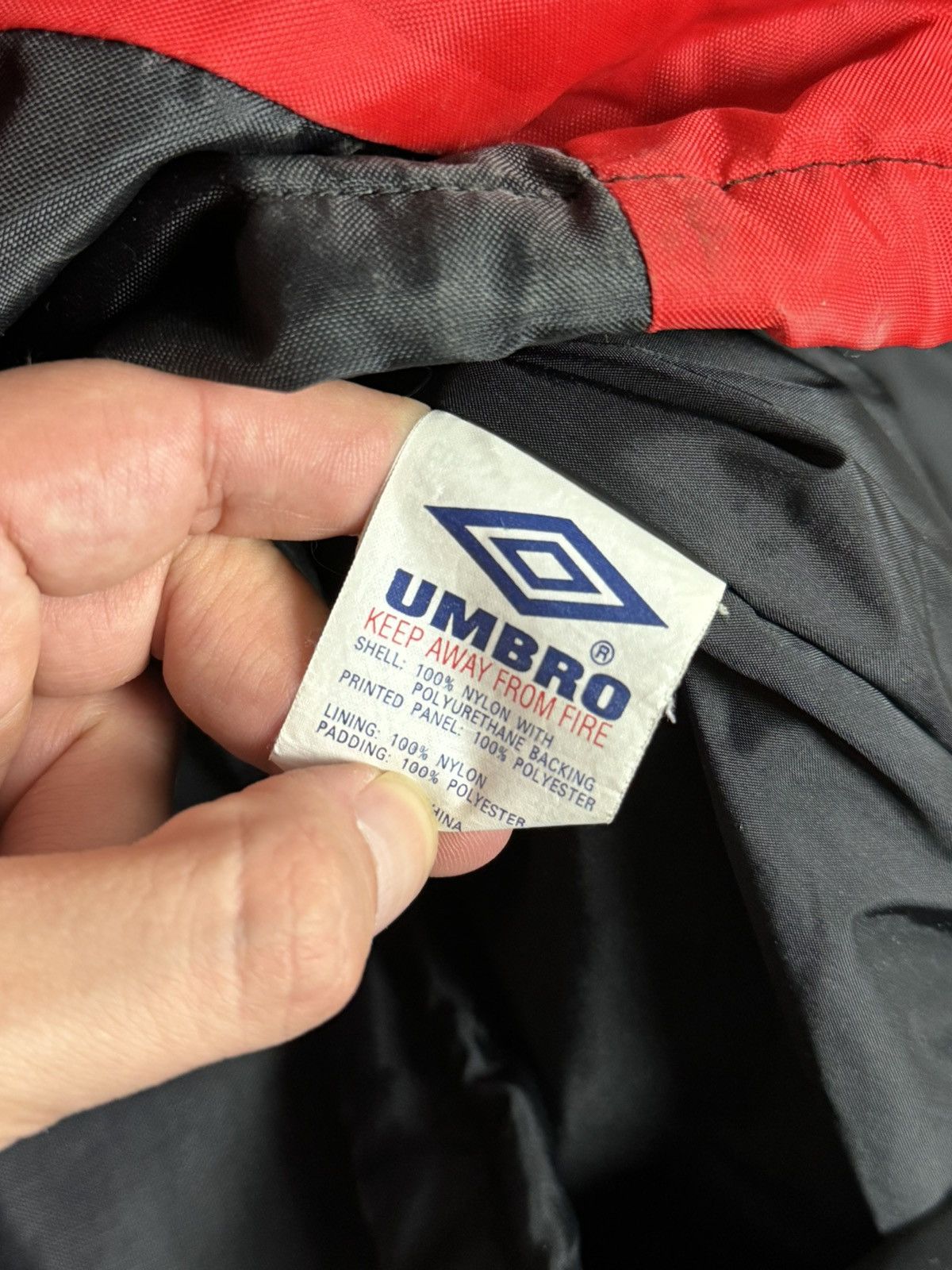 Umbro Vintage Manchester United 1990’s Training Football Jacket Size US L / EU 52-54 / 3 - 19 Thumbnail