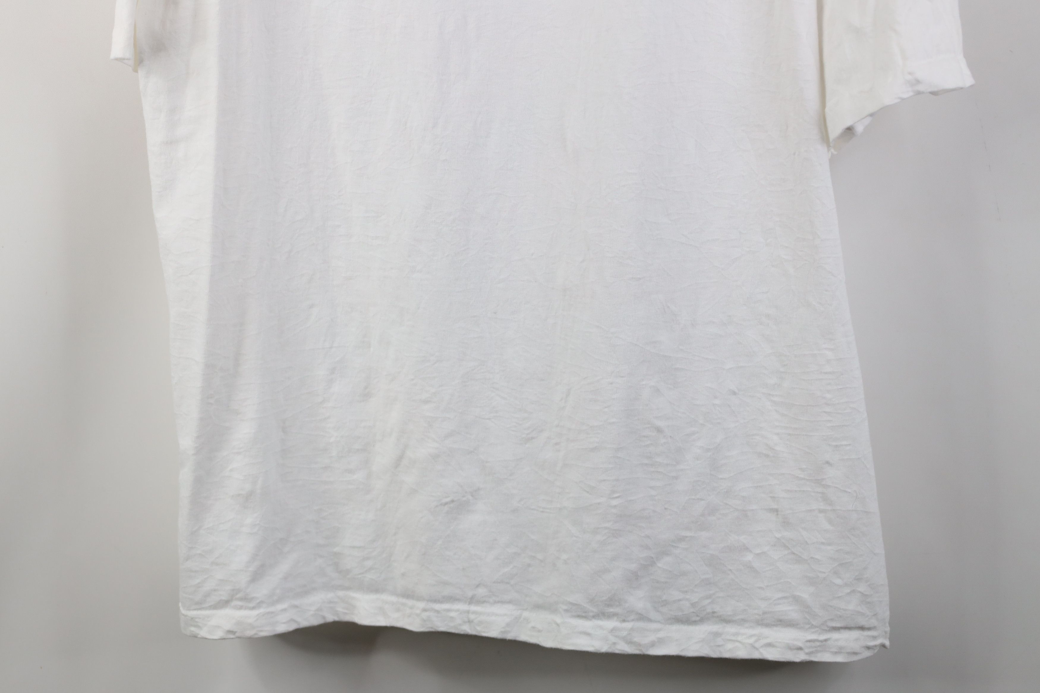 Hanes Vintage 90s Hanes Beefy Heavyweight Cotton T-Shirt White Size US XL / EU 56 / 4 - 3 Thumbnail