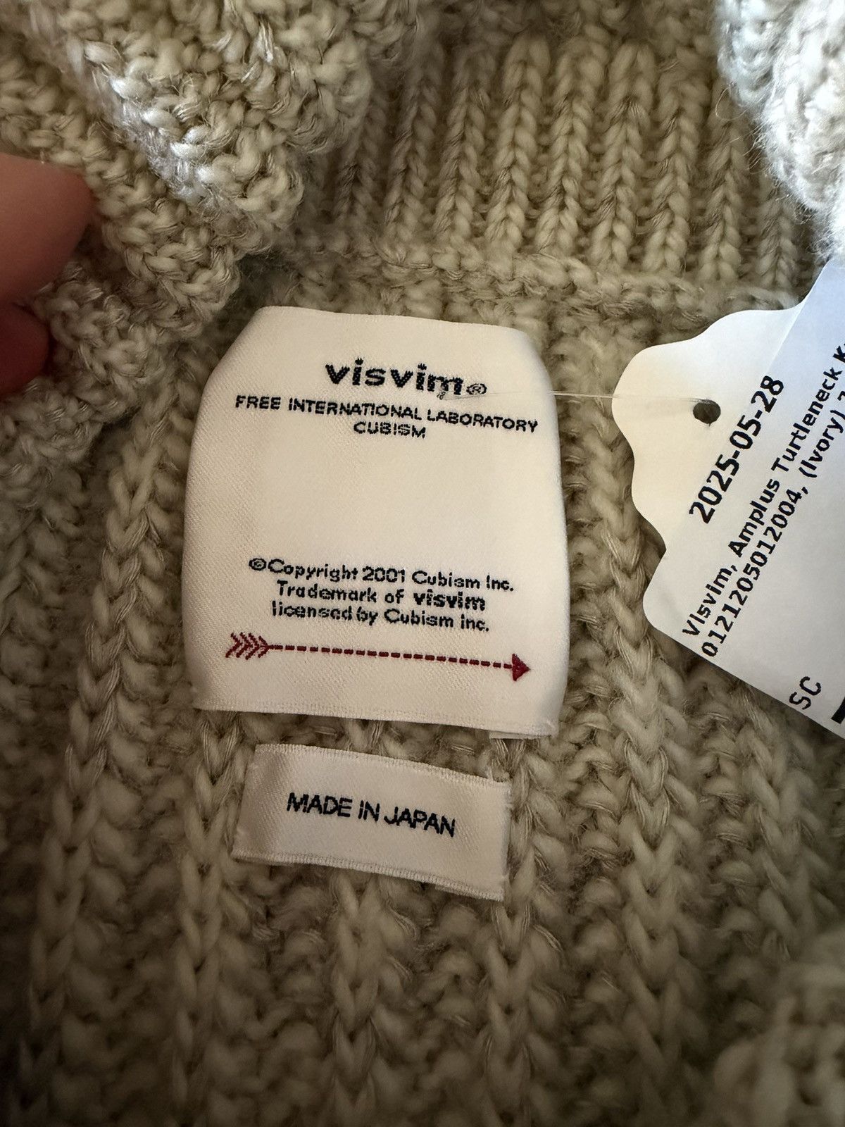 Visvim Visvim Amplus Knit Turtlekneck Sweater Wool Ivory Size XS / US 0-2 / IT 36-38 - 5 Thumbnail