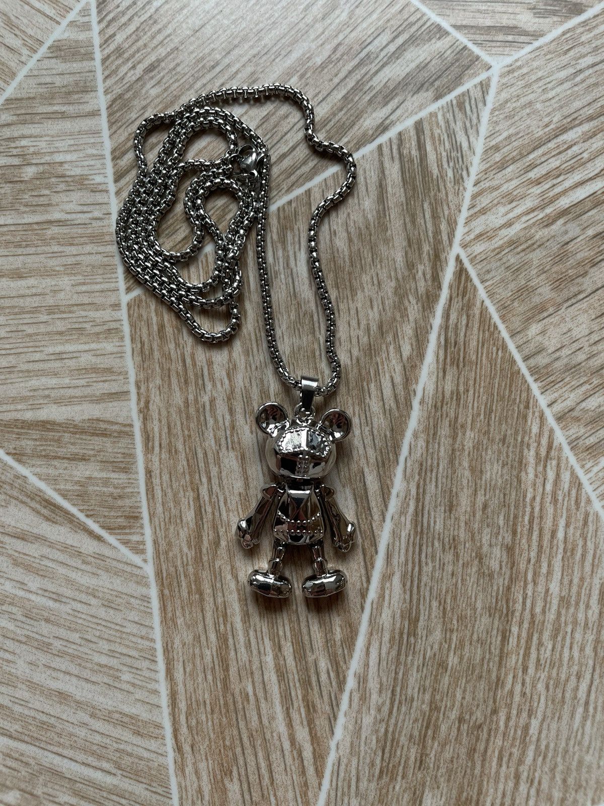 Japanese Brand × Jewelry Very Rare Avant Garde Y2K Chain Dots Logo Toy Bear Necklaces Size ONE SIZE - 2 Thumbnail