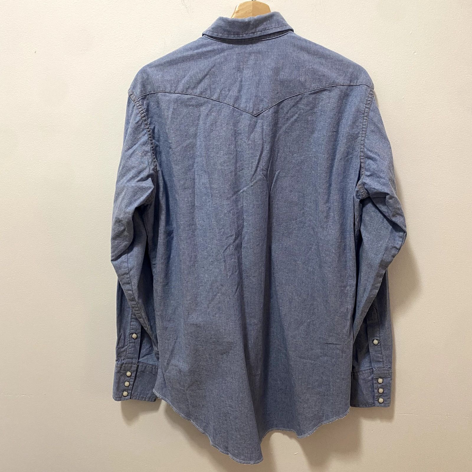 Wrangler Vintage Wrangler Western Denim Shirt Pearl Snap Size US L / EU 52-54 / 3 - 4 Thumbnail