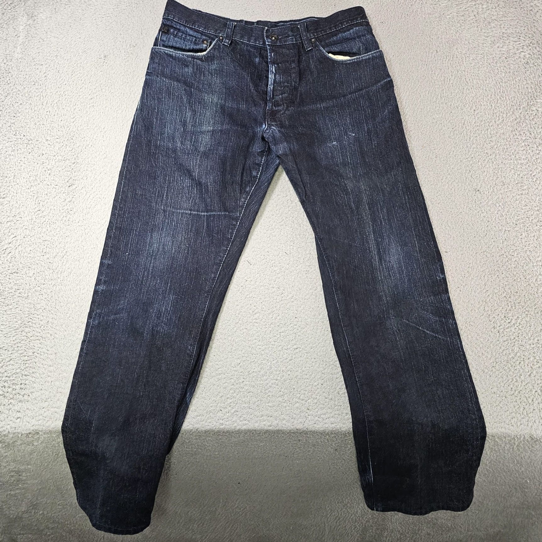 Levi's VINTAGE Levi's Warhol Factory x Levi's Private Stock Jeans Mens 30x28 34x32 Shrunk Selvedge Straight Blue 5-Pocket Mens Jeans Size US 30 / EU 46 - 2 Thumbnail