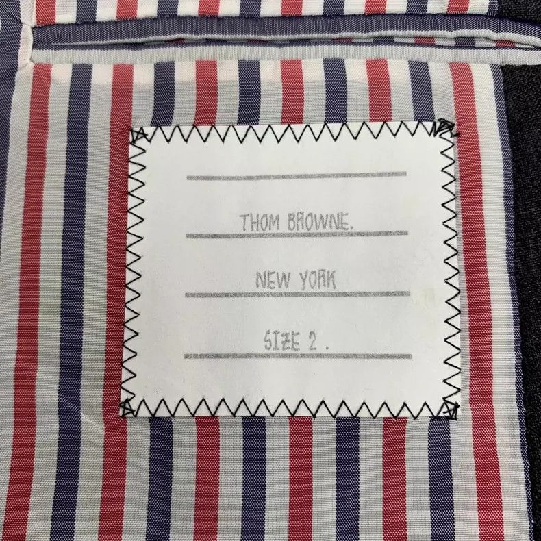 Thom Browne Thom browne Dark gray wool lapel single-breasted long-sleev Size US M / EU 48-50 / 2 - 5 Thumbnail